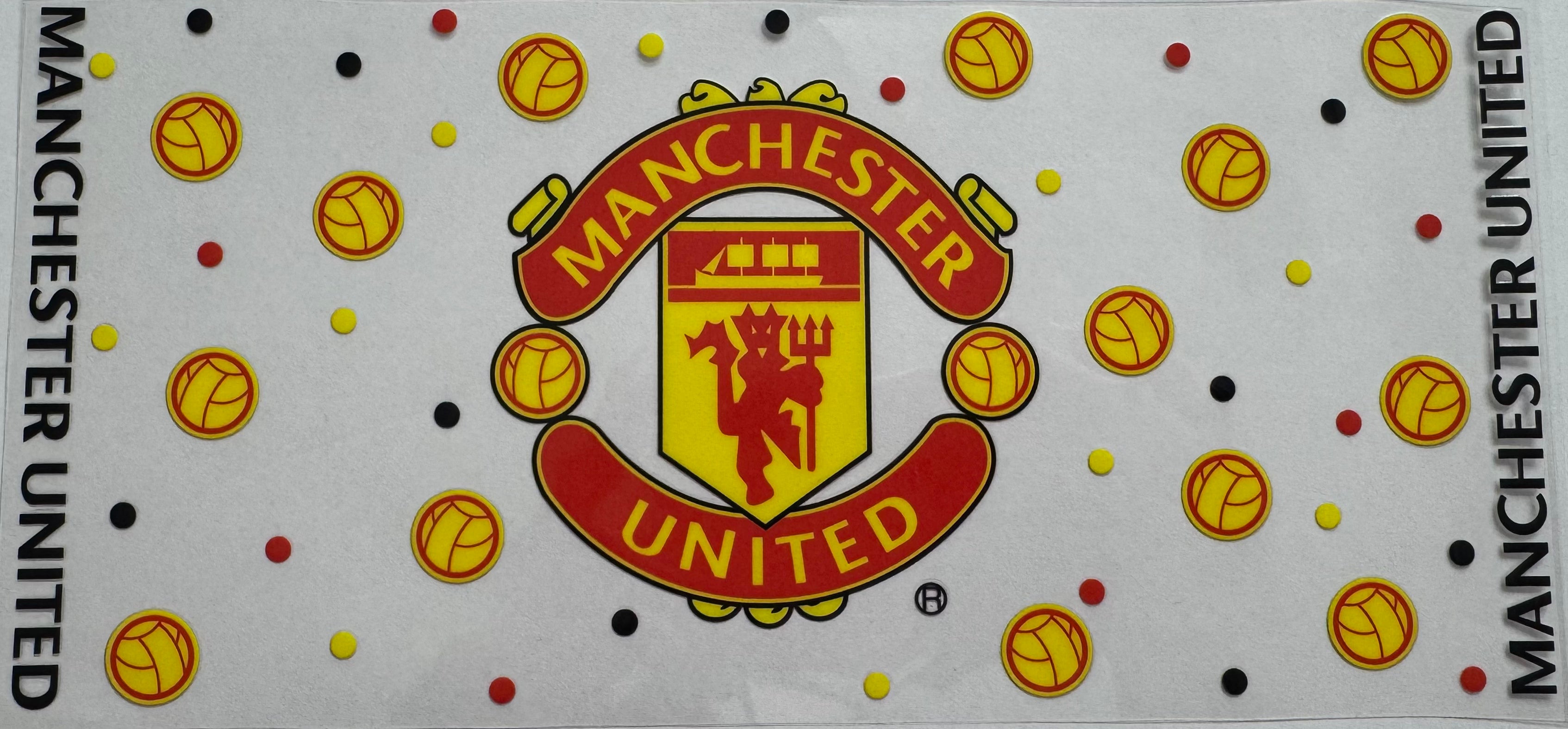 Manchester United 16oz Uv DTF Wrap