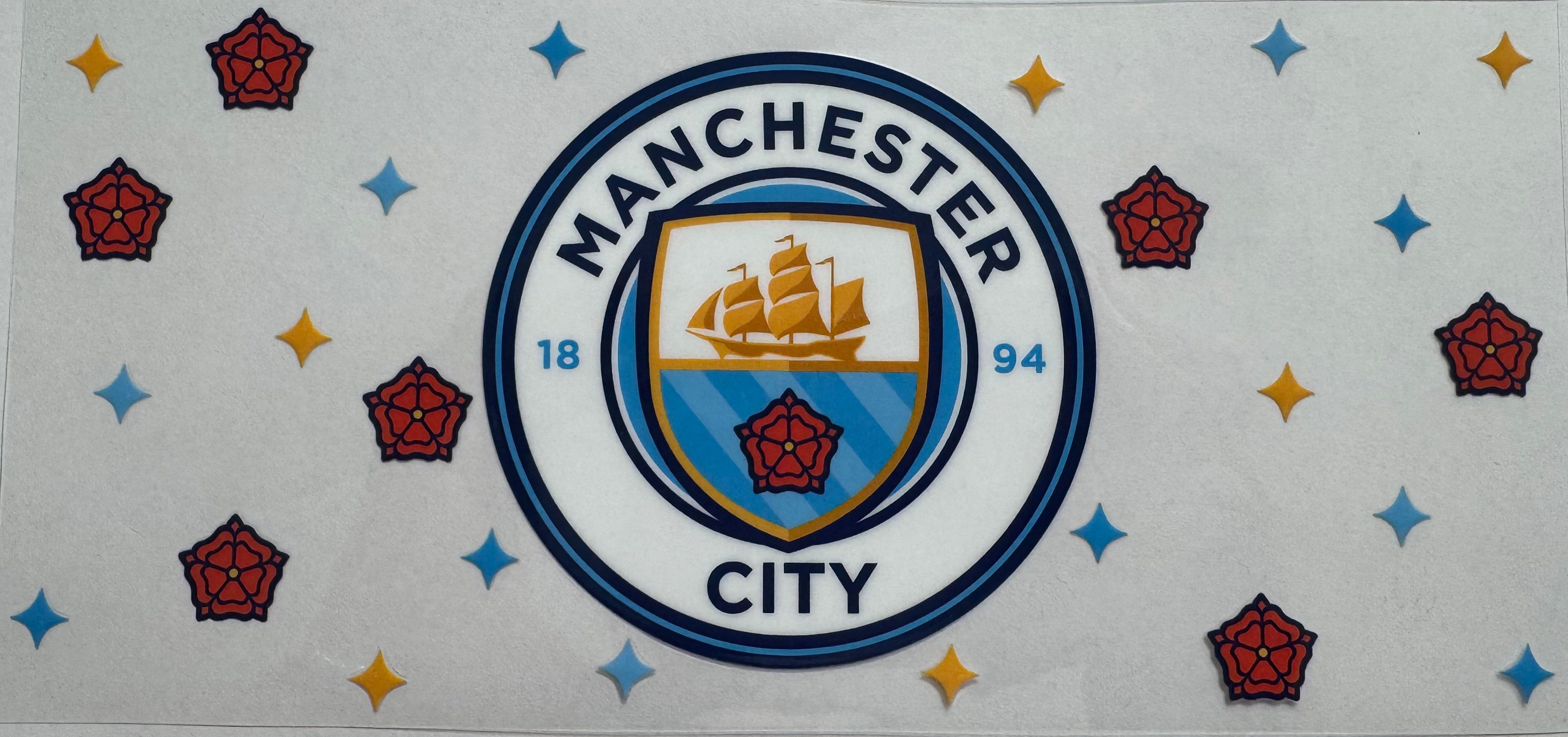 Manchester City 16oz Uv DTF Wrap