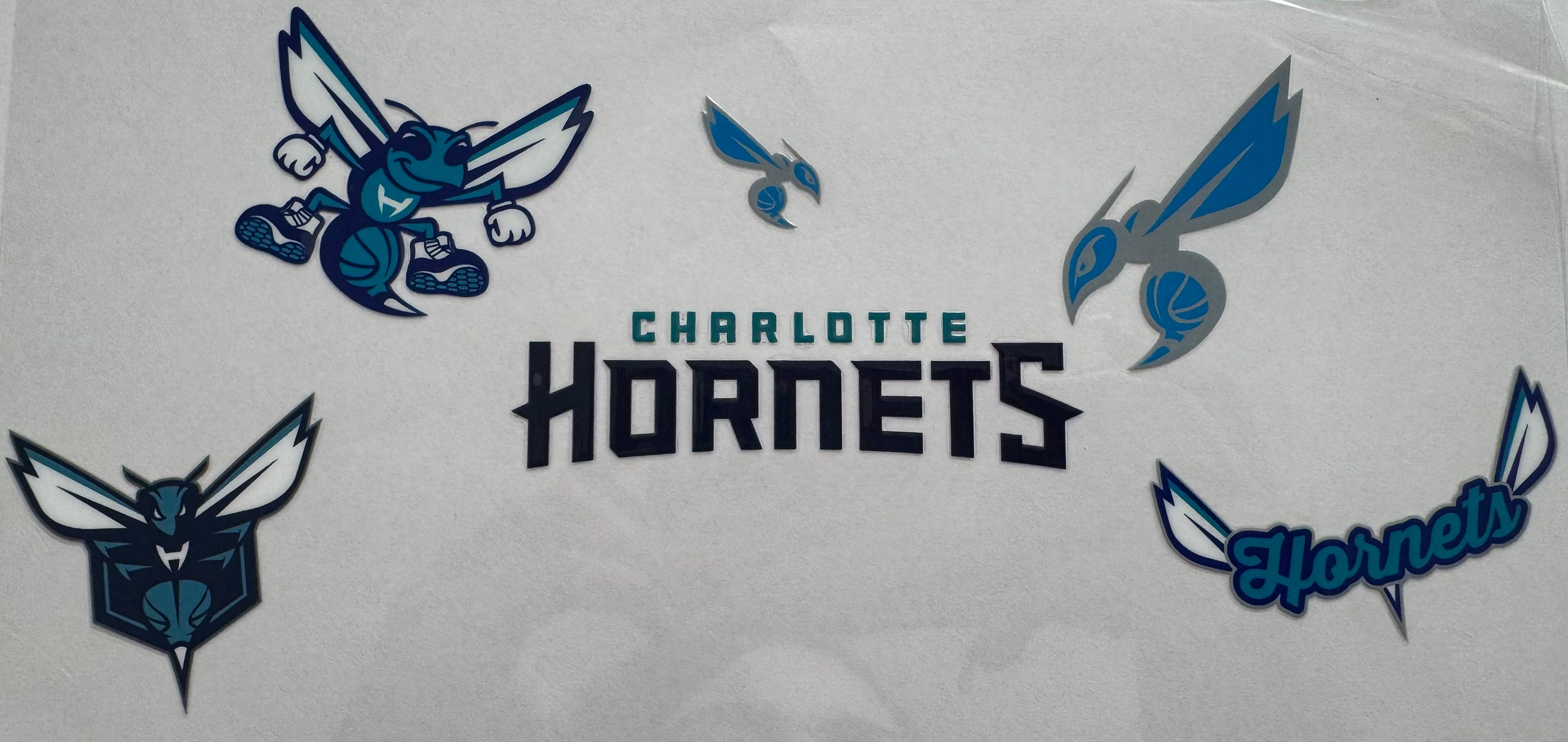 Charlotte Hornets 16oz Uv DTF Wrap