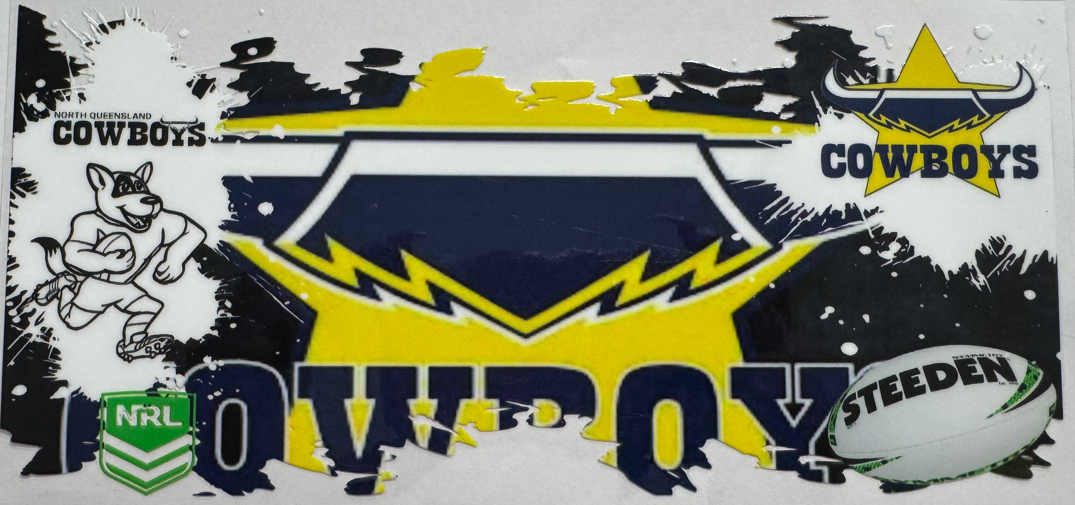 Cowboys 16oz Uv DTF Wrap