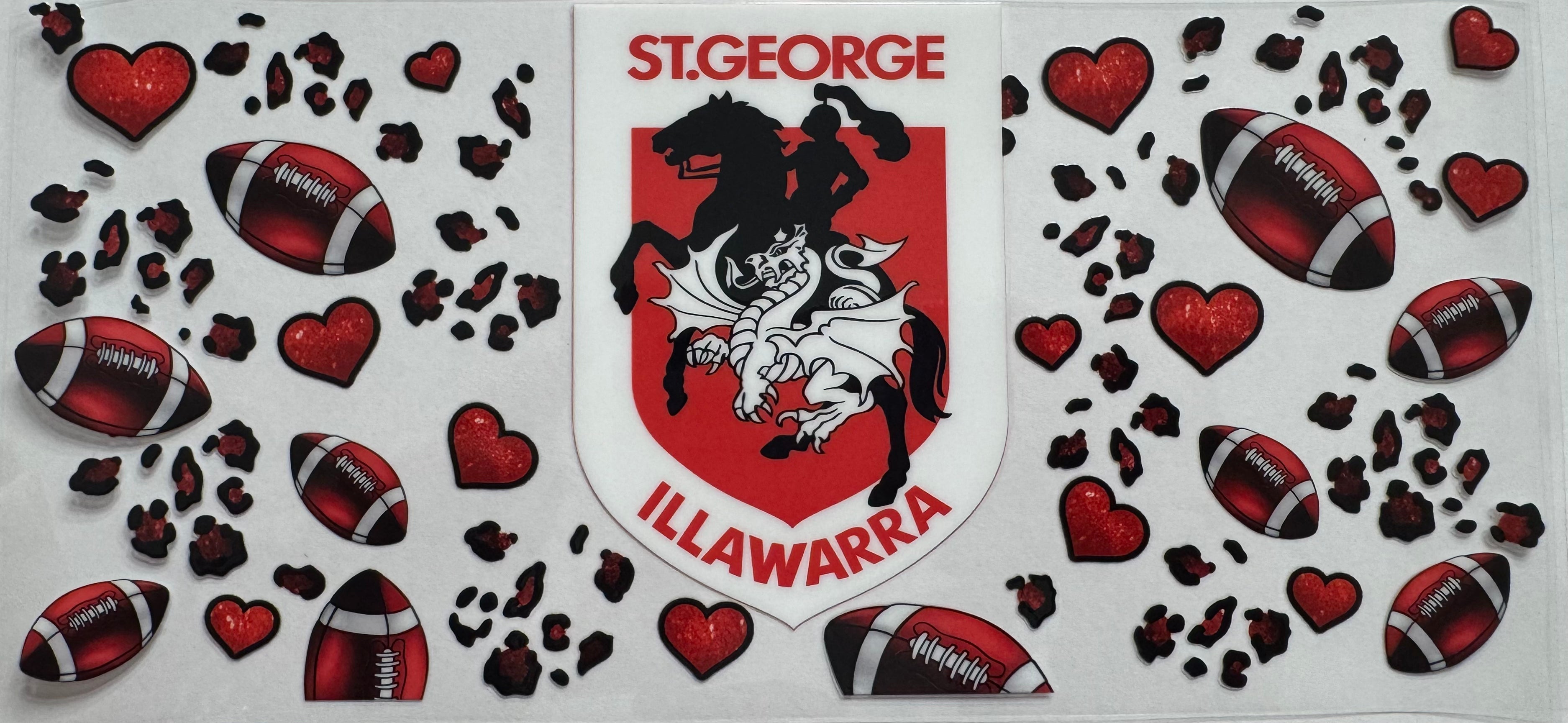 St George Dragons 16oz Uv DTF Wrap