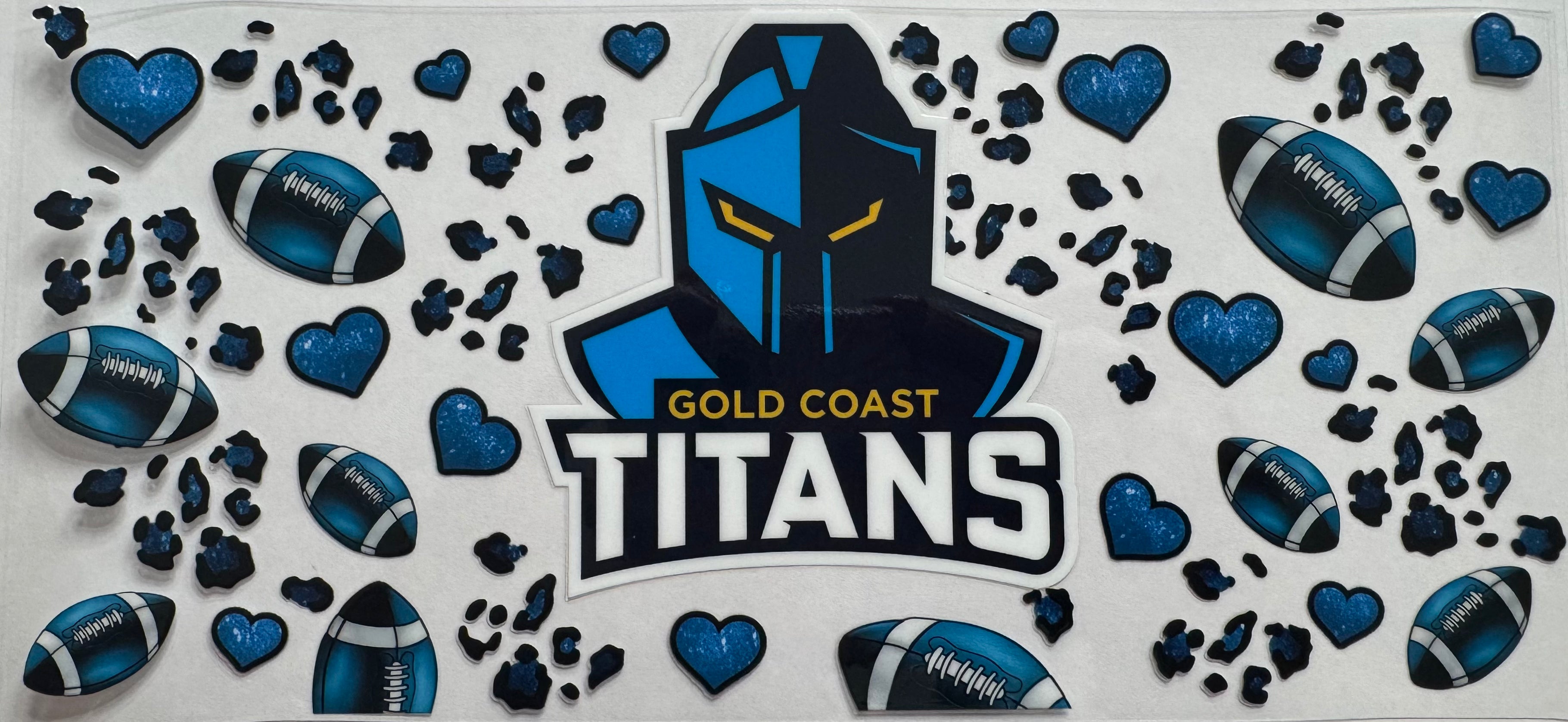 Gold Coast Titans 16oz Uv DTF Wrap