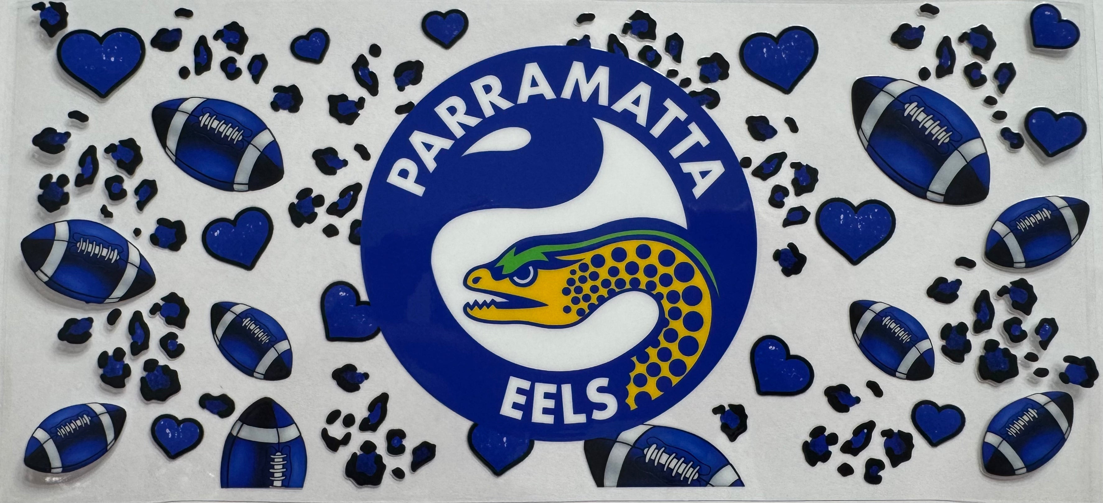 Parramatta Eels 16oz Uv DTF Wrap