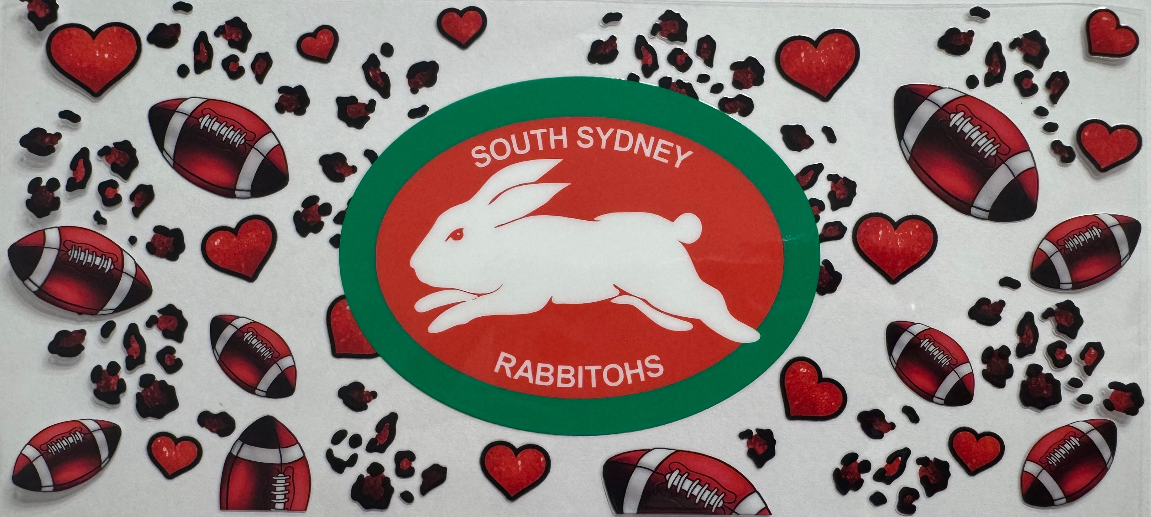 South Sydney Rabbitohs 16oz Uv DTF Wrap