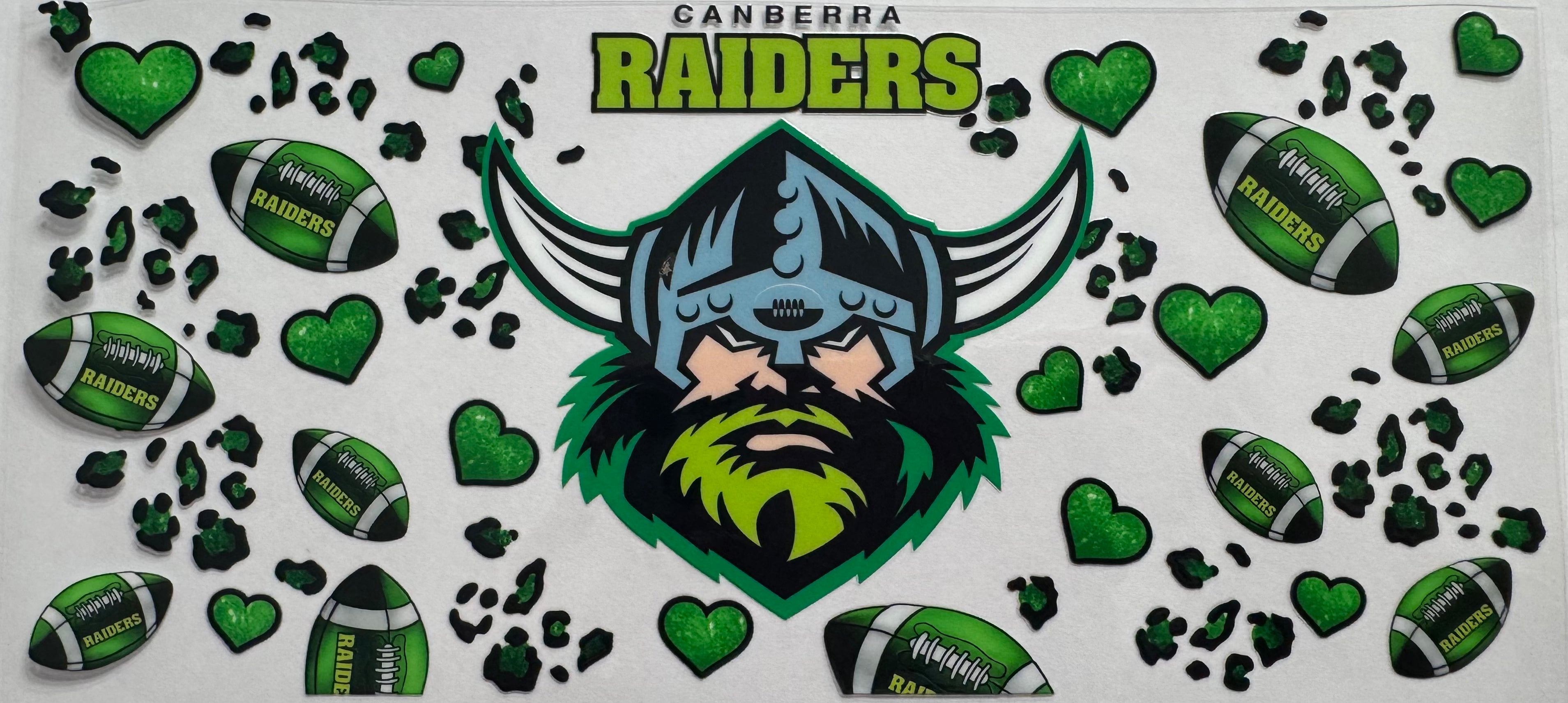 Canberra Raiders 16oz Uv DTF Wrap
