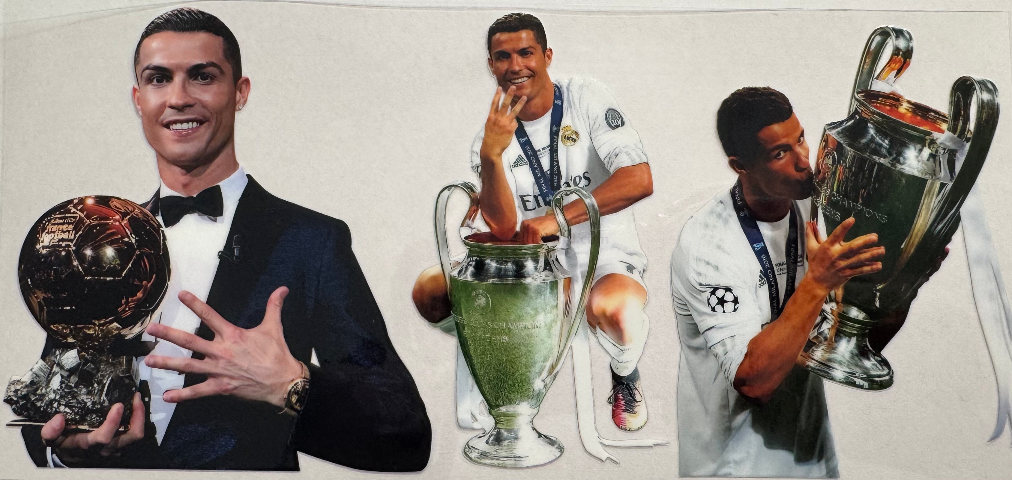 Cristiano Ronaldo 16oz Uv DTF Wrap