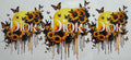 Dior yellow flower 16oz Uv DTF Wrap