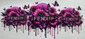 Purple Fendi 16oz Uv DTF Wrap