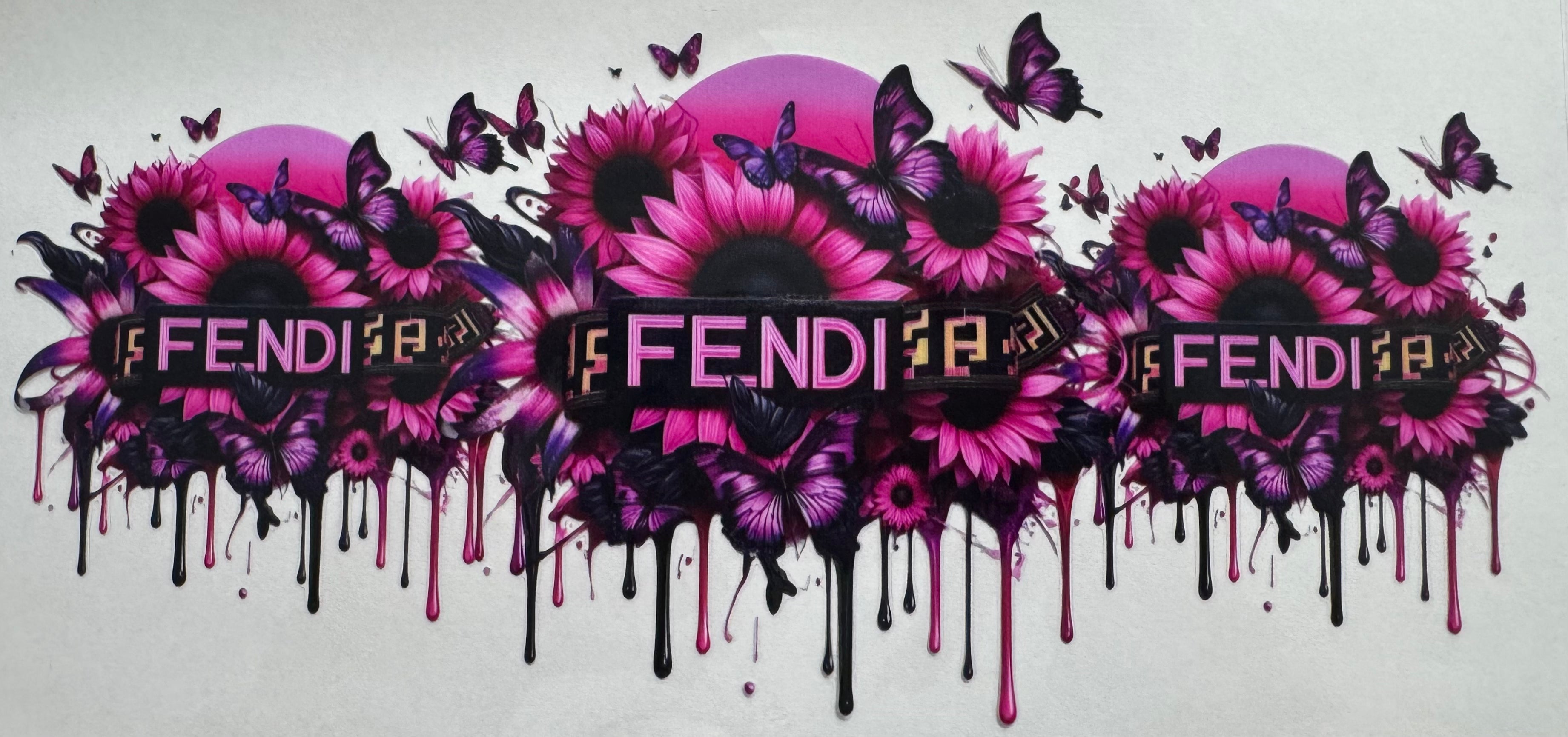 Purple Fendi 16oz Uv DTF Wrap