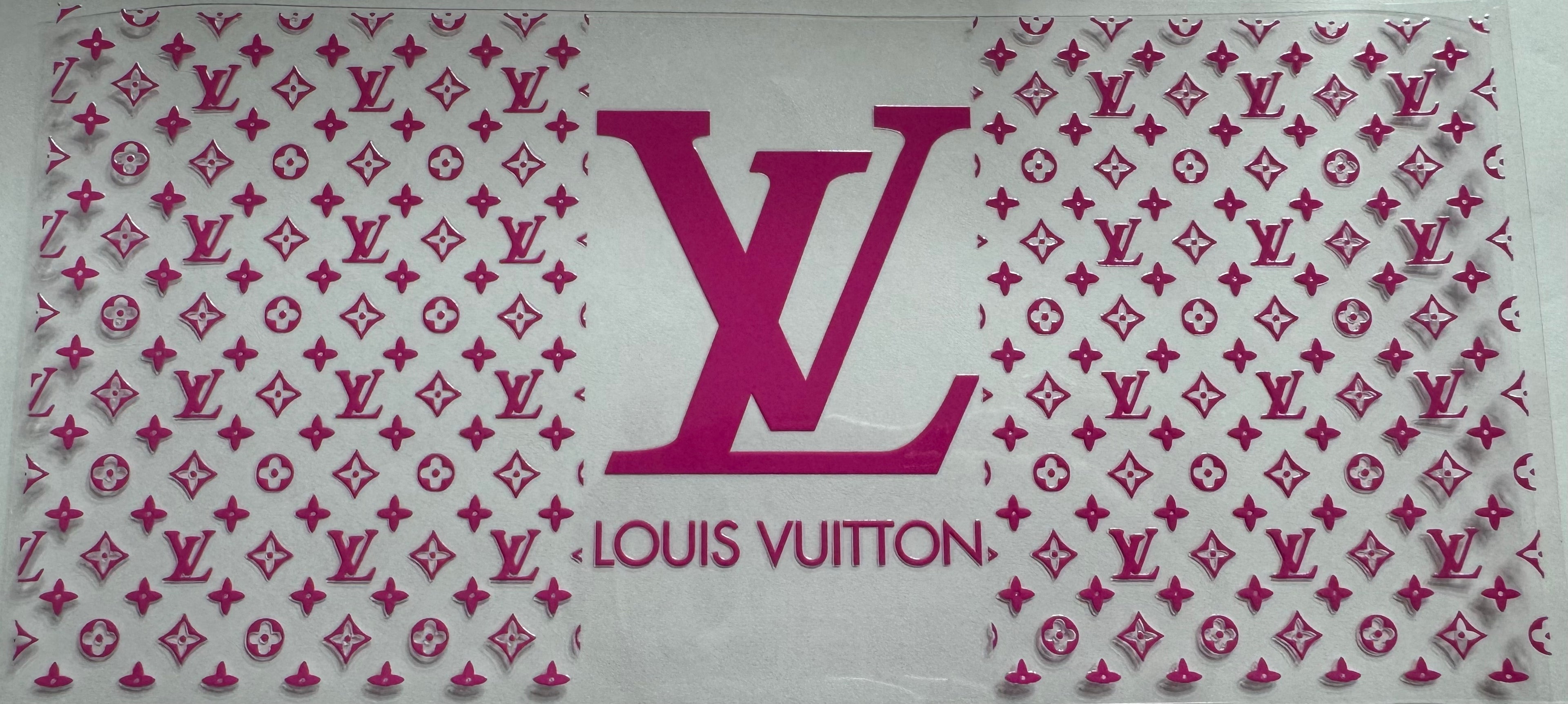 Hot pink Lv 16oz Uv DTF Wrap