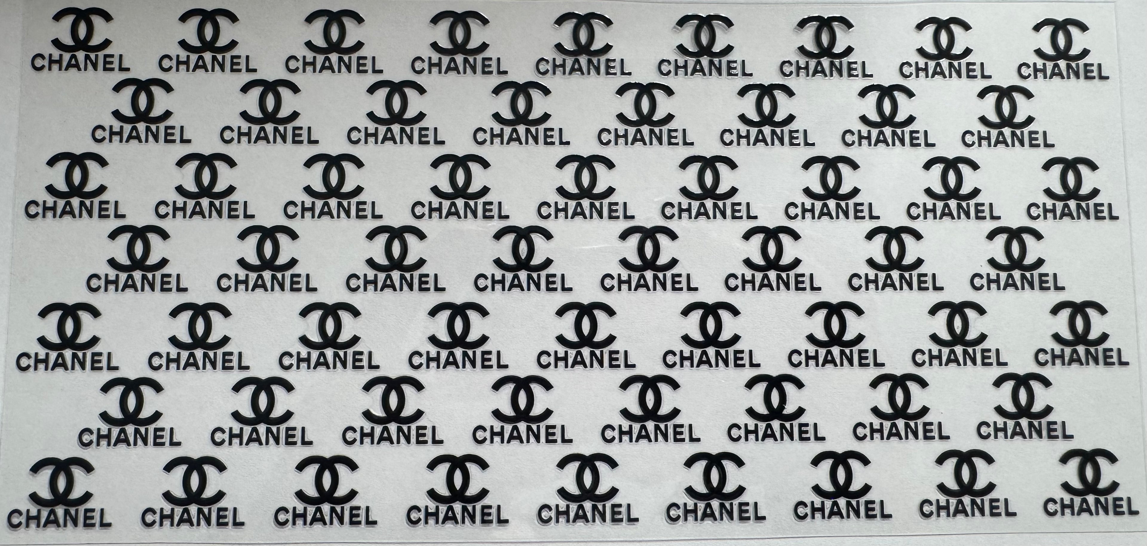 Black Chanel 16oz Uv DTF Wrap