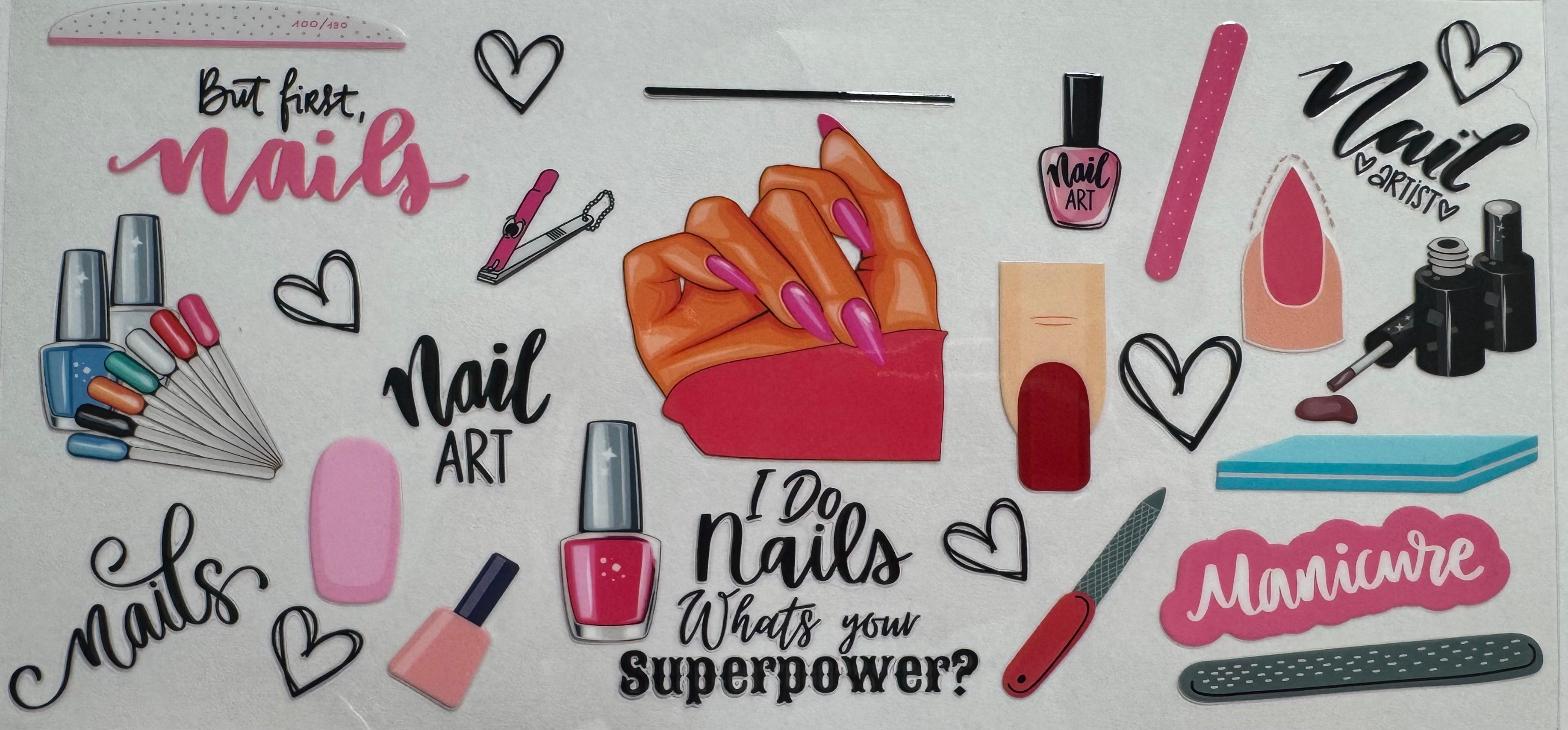 Nail Tech  16oz Uv DTF Wrap