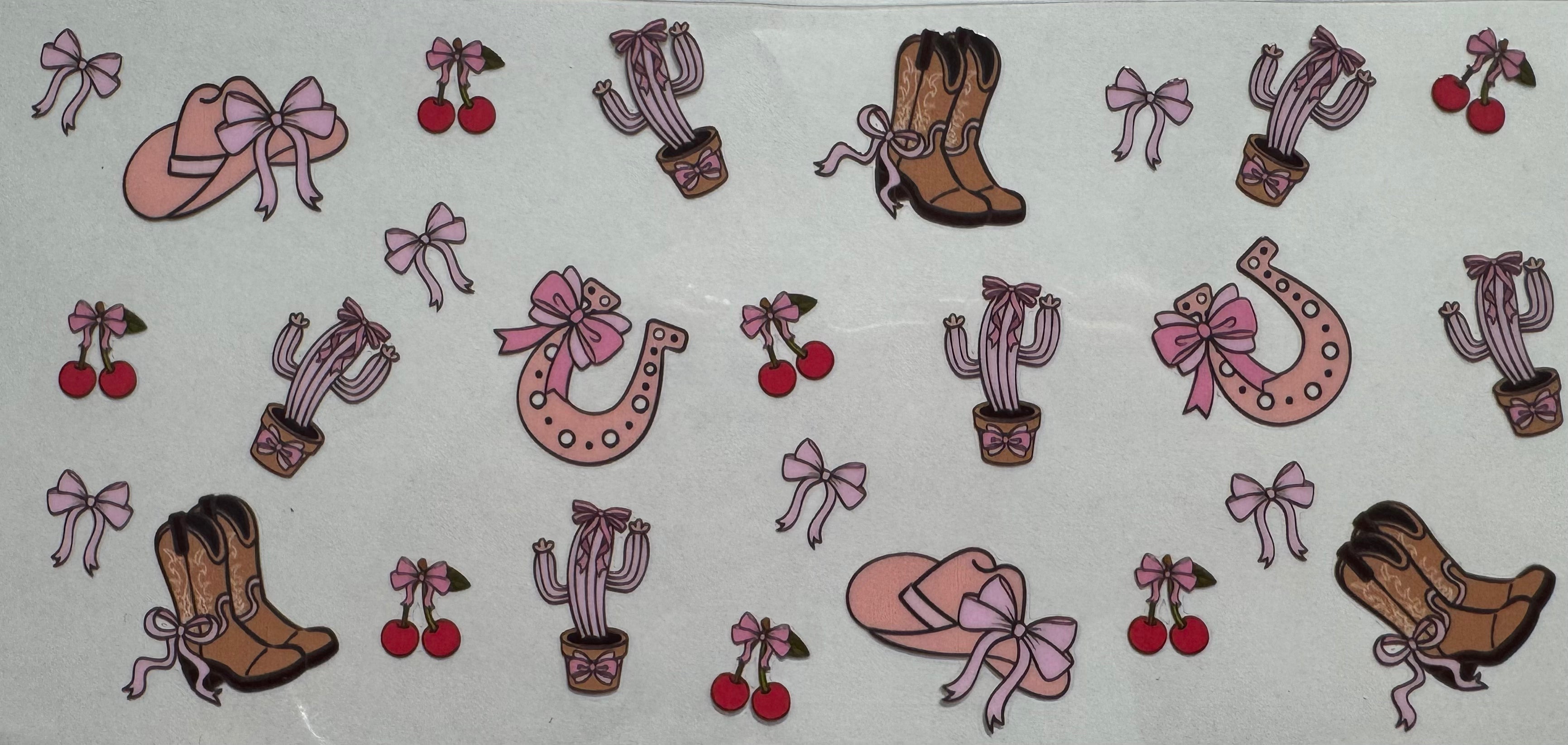 Country symbols 16oz Uv DTF Wrap