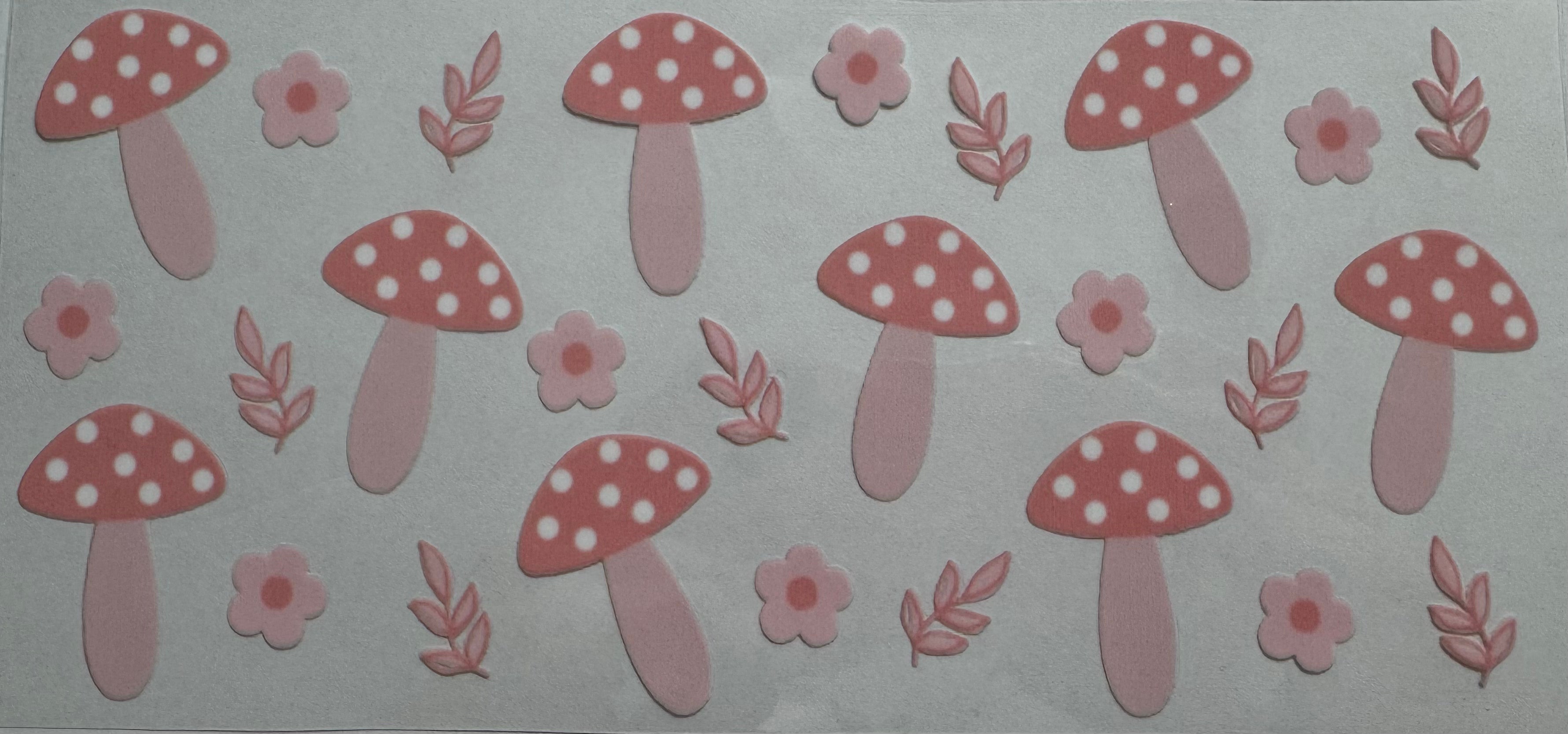 Mushrooms 16oz Uv DTF Wrap