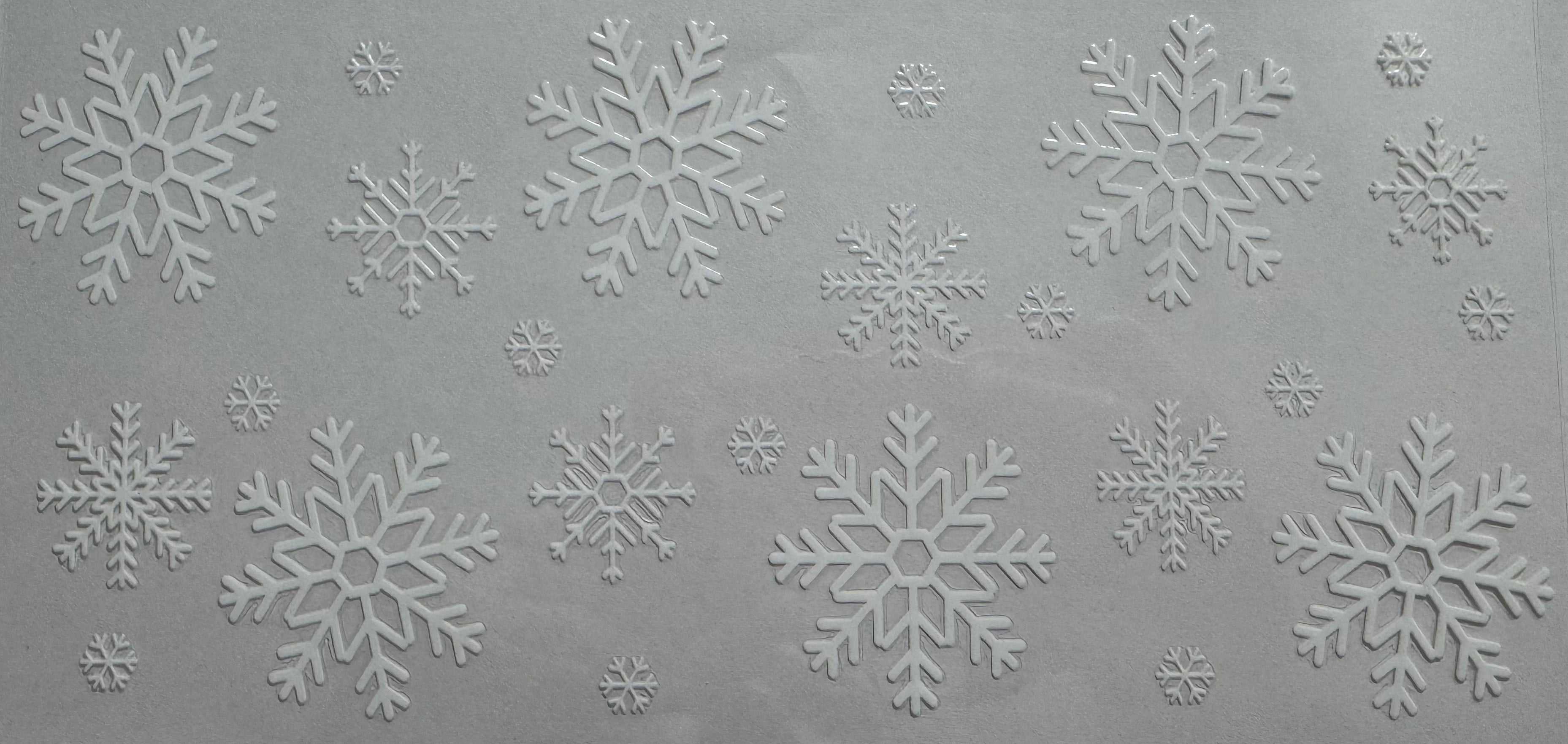 Snow flakes 16oz Uv DTF Wrap