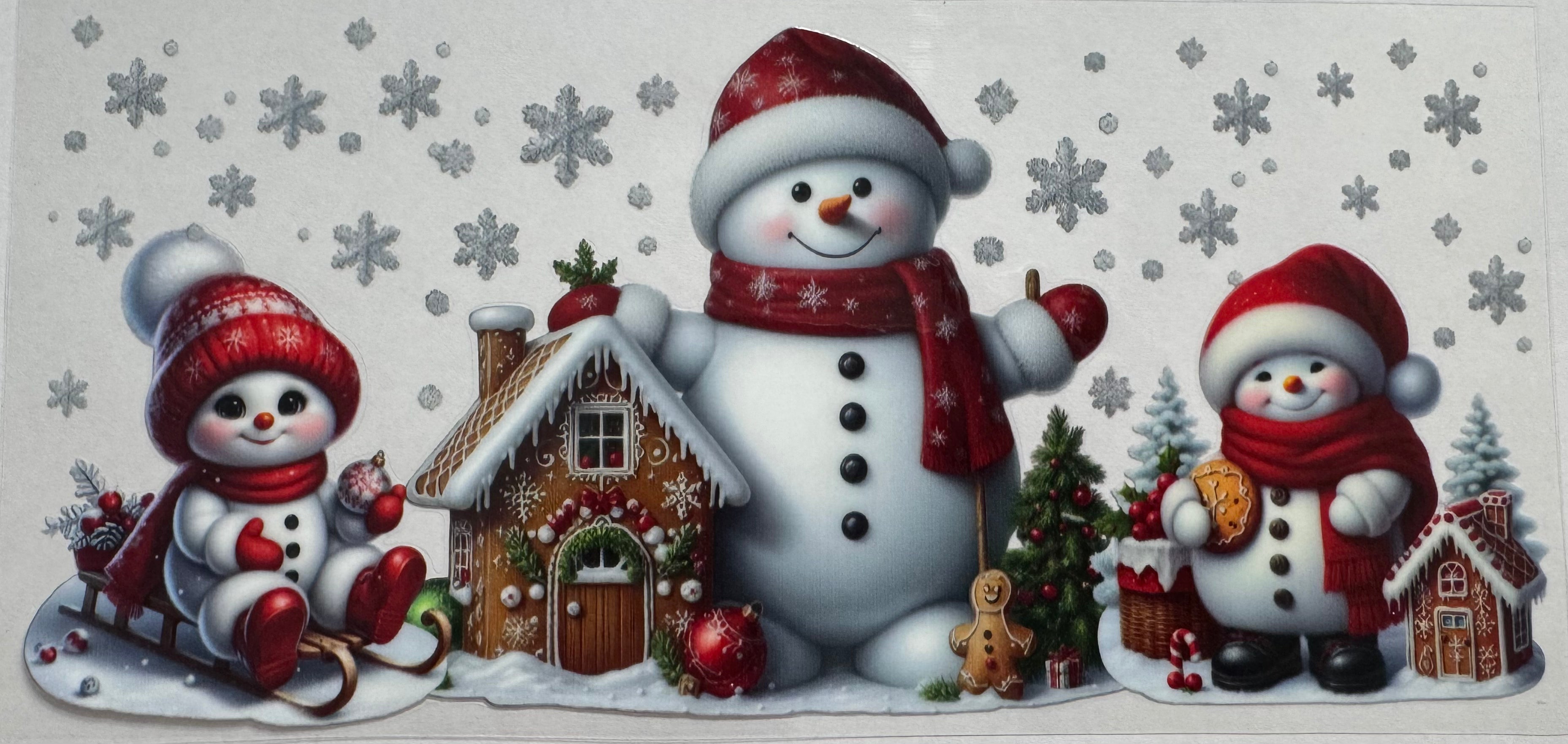 Snowman 16oz Uv DTF Wrap #3