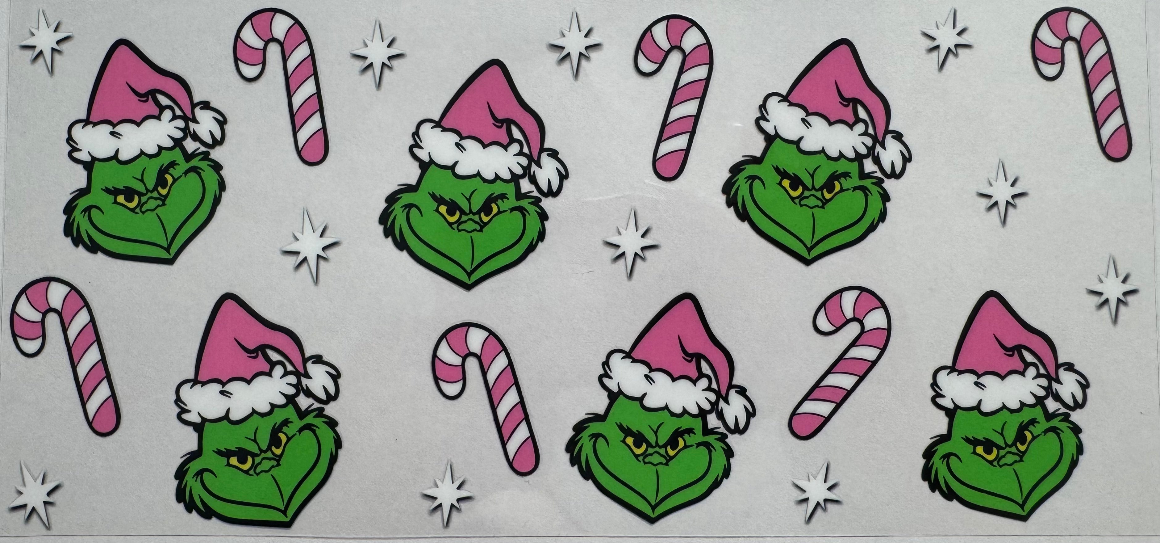 Grinch 16oz Uv DTF Wrap