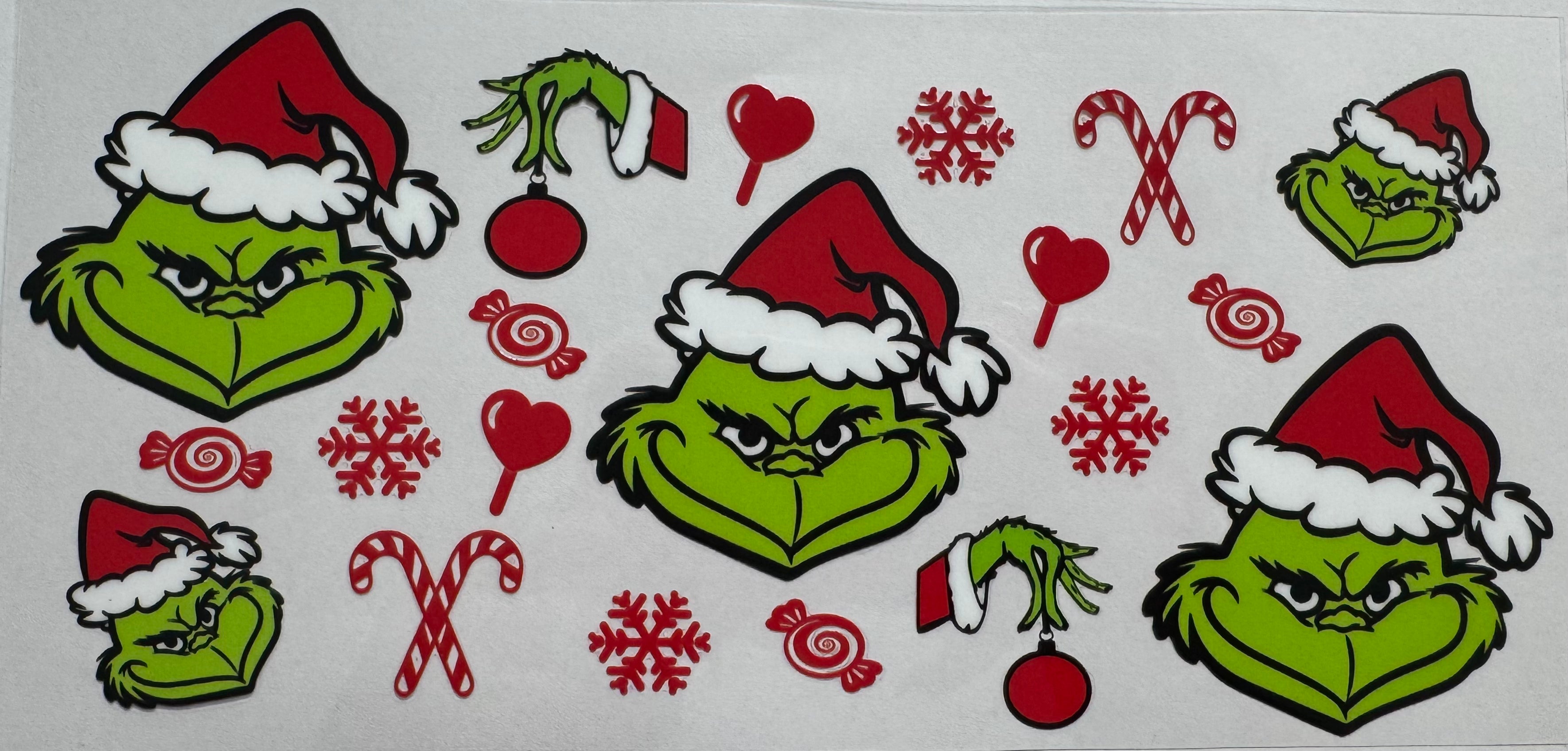 Grinch 16oz Uv DTF Wrap #2