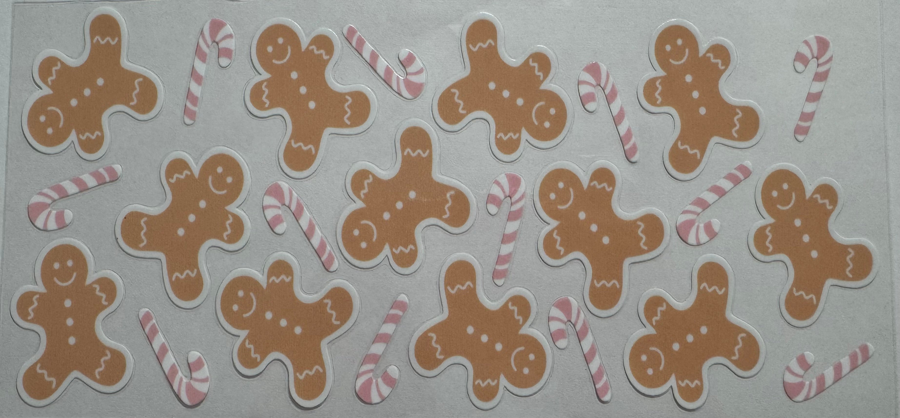 Gingerbread man 16oz Uv DTF Wrap