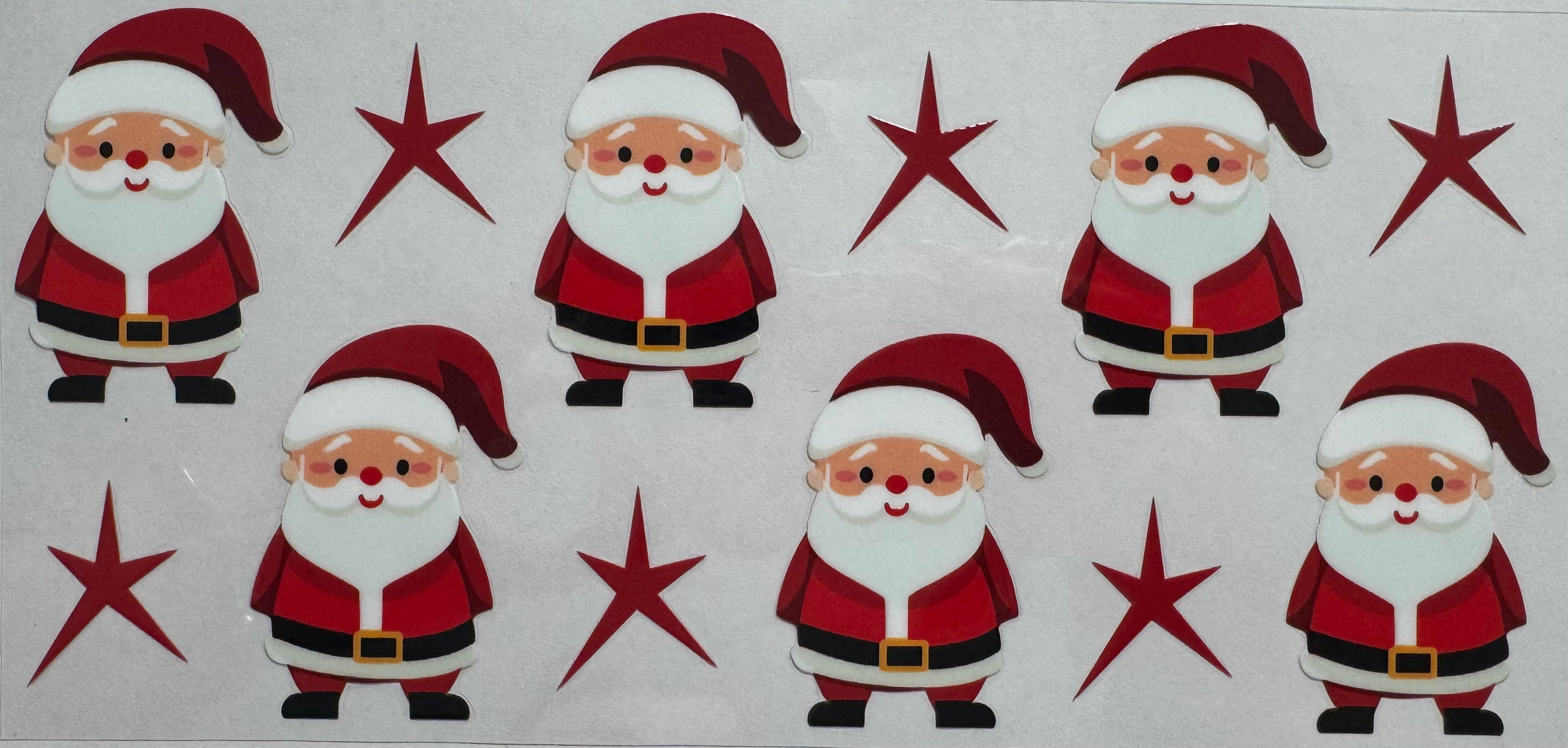 Santa symbol 16oz Uv DTF Wrap