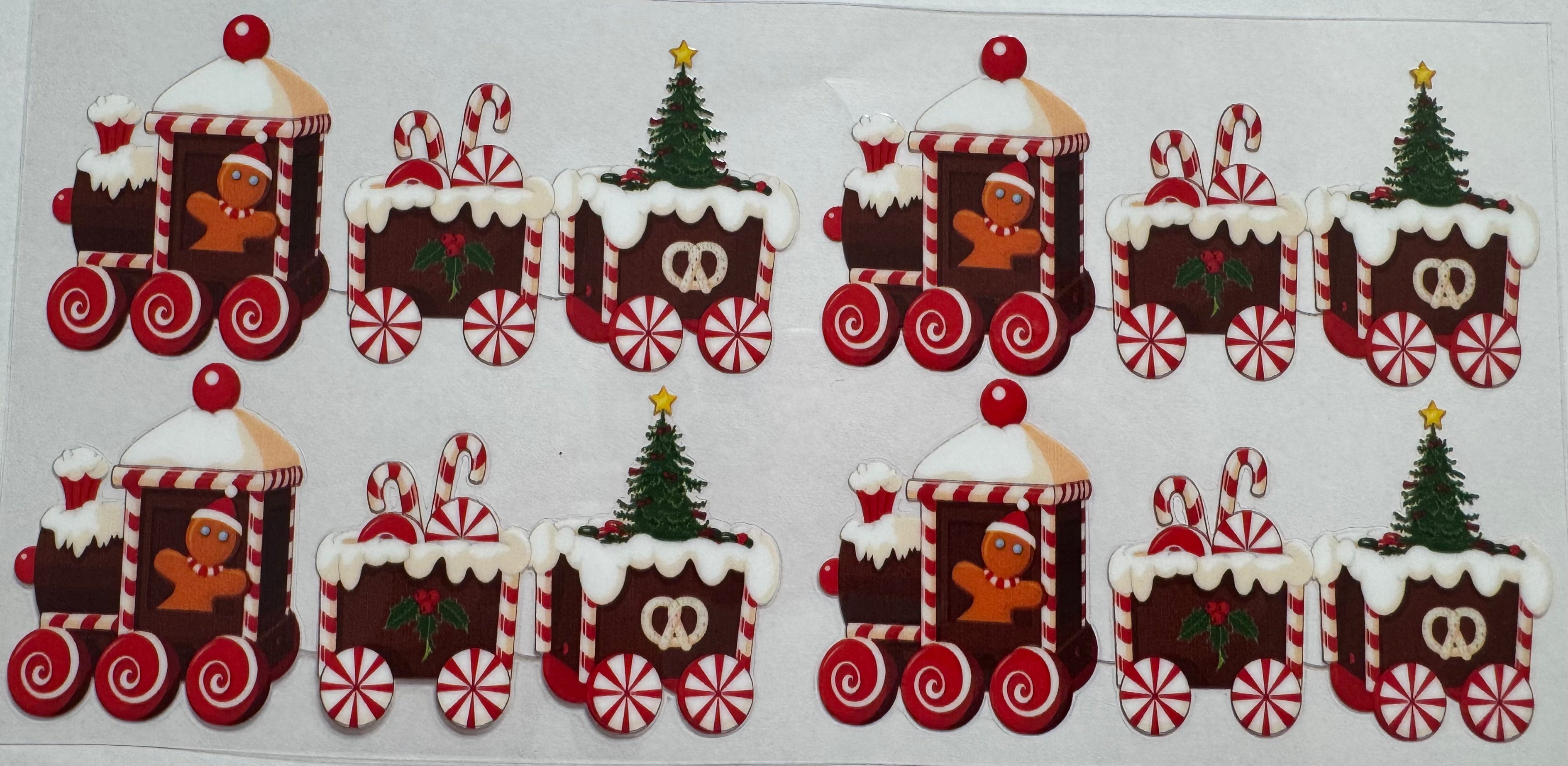 Christmas train 16oz Uv DTF Wrap