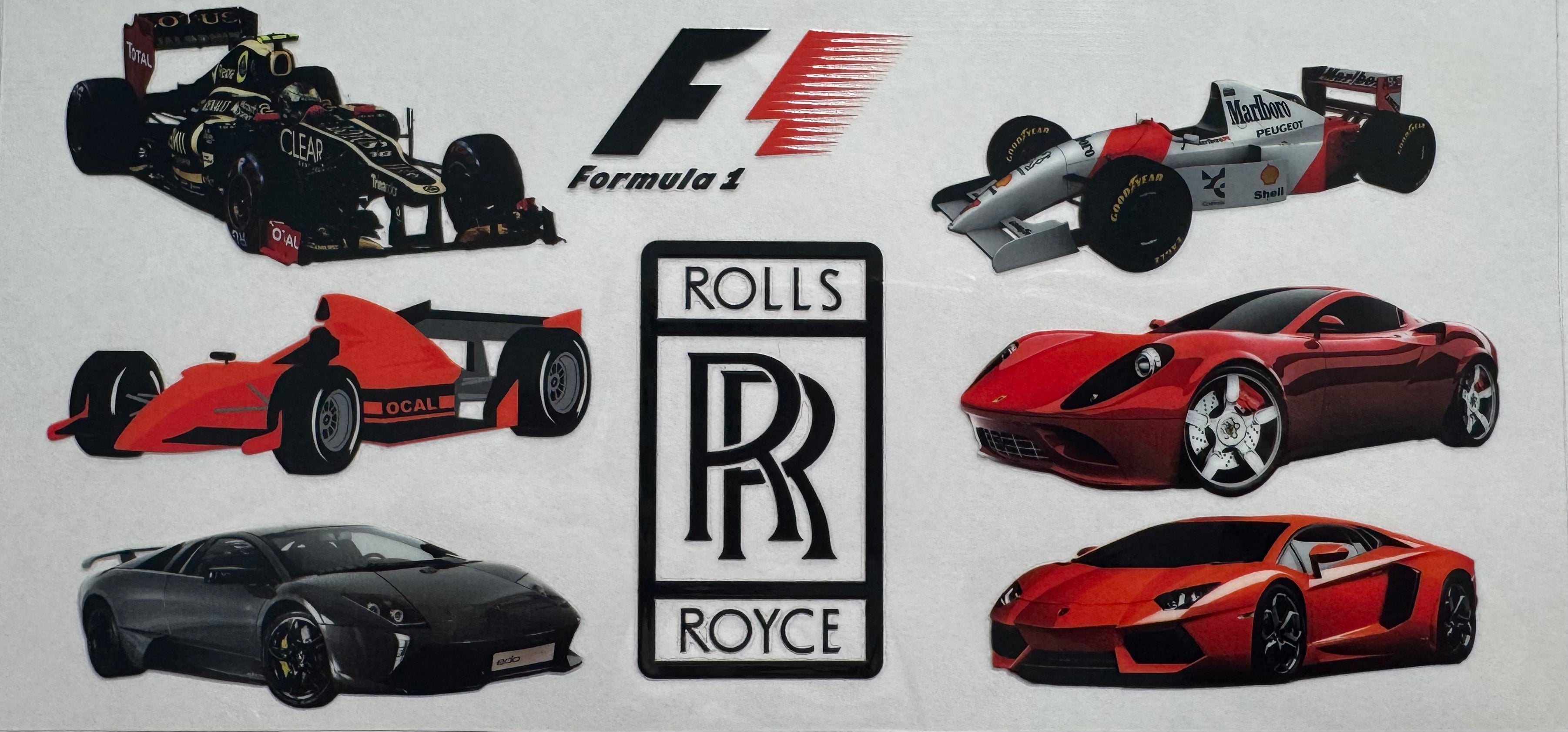 Rolls Royce F1 16oz Uv DTF Wrap