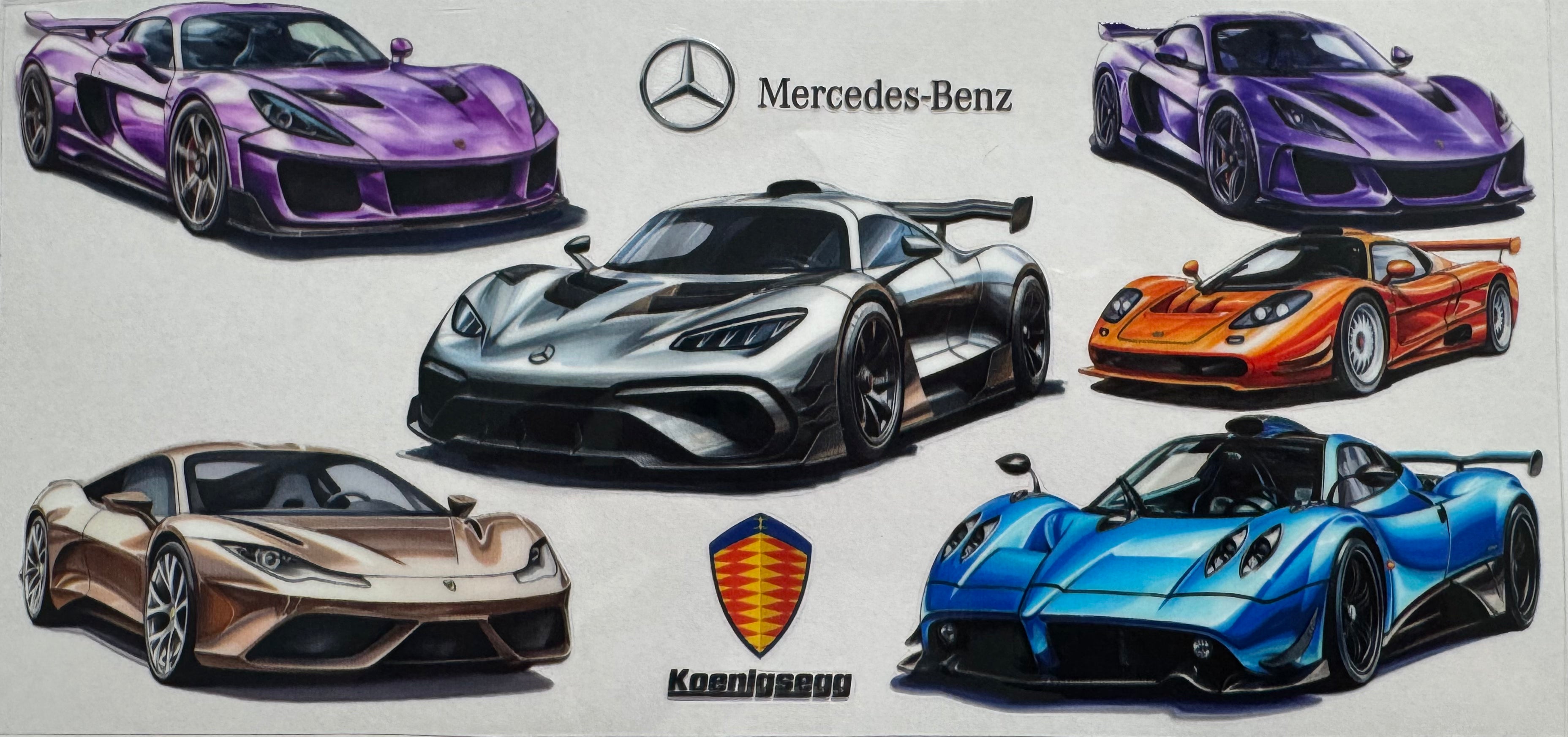 Mercedes Benz 16oz Uv DTF Wrap