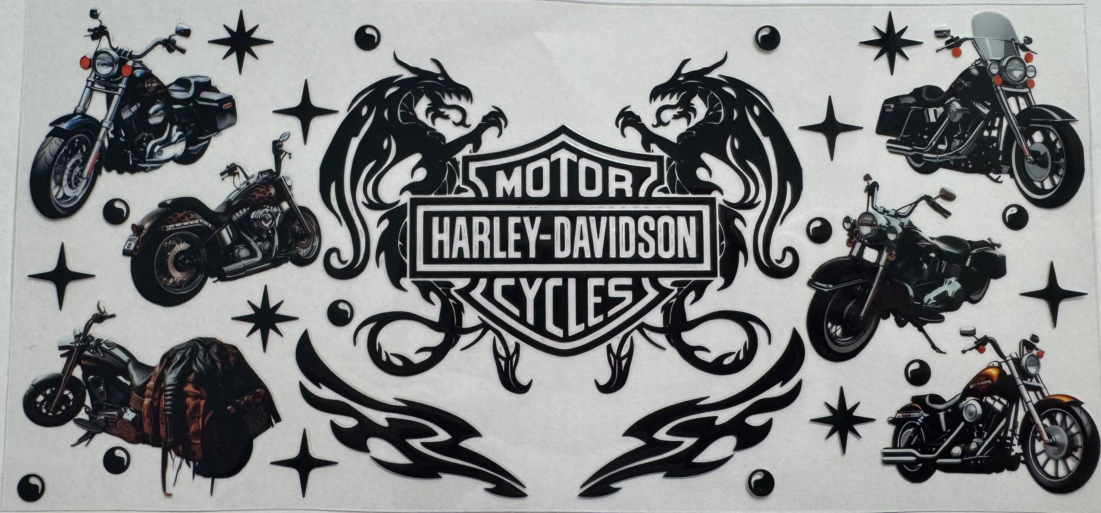 Harley Davidson 16oz Uv DTF Wrap