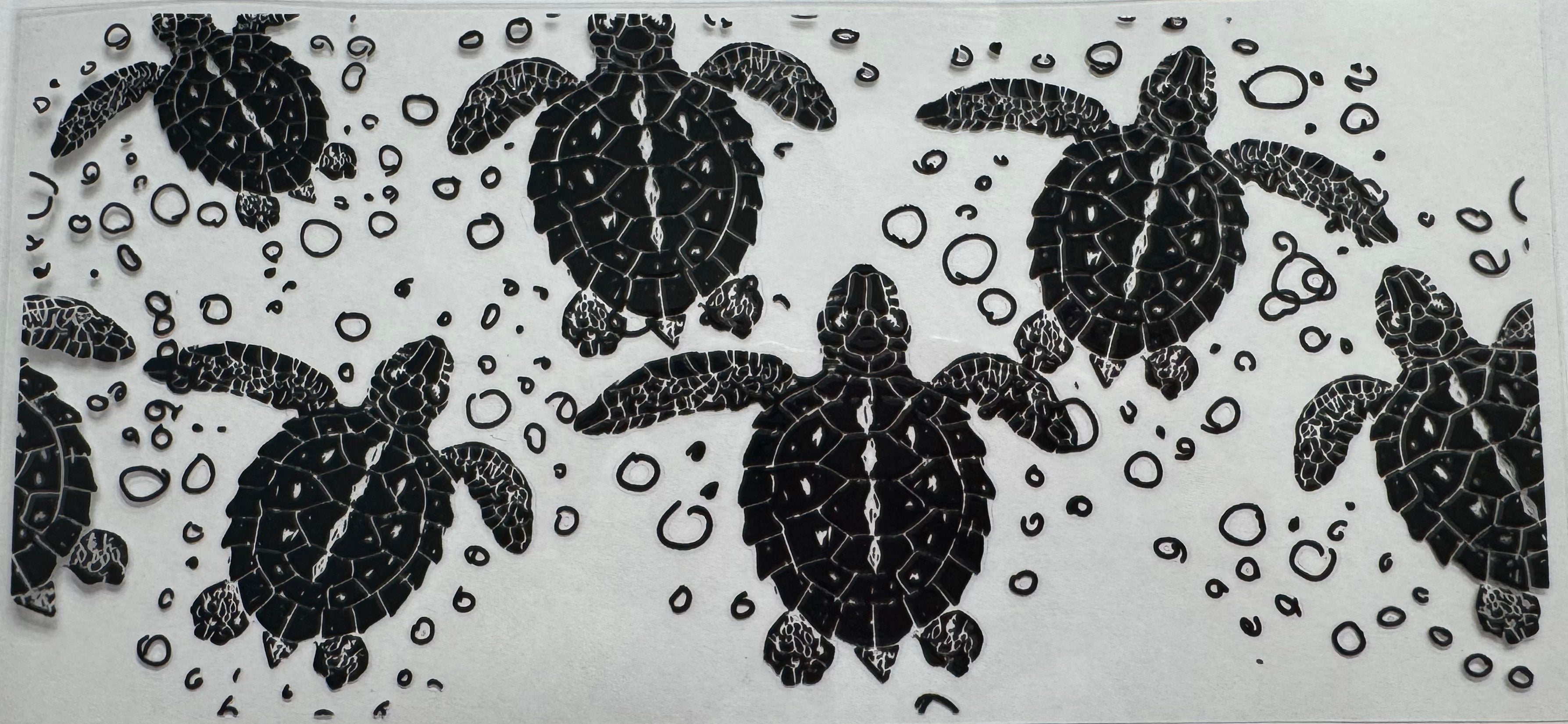 Turtles 16oz Uv DTF Wrap
