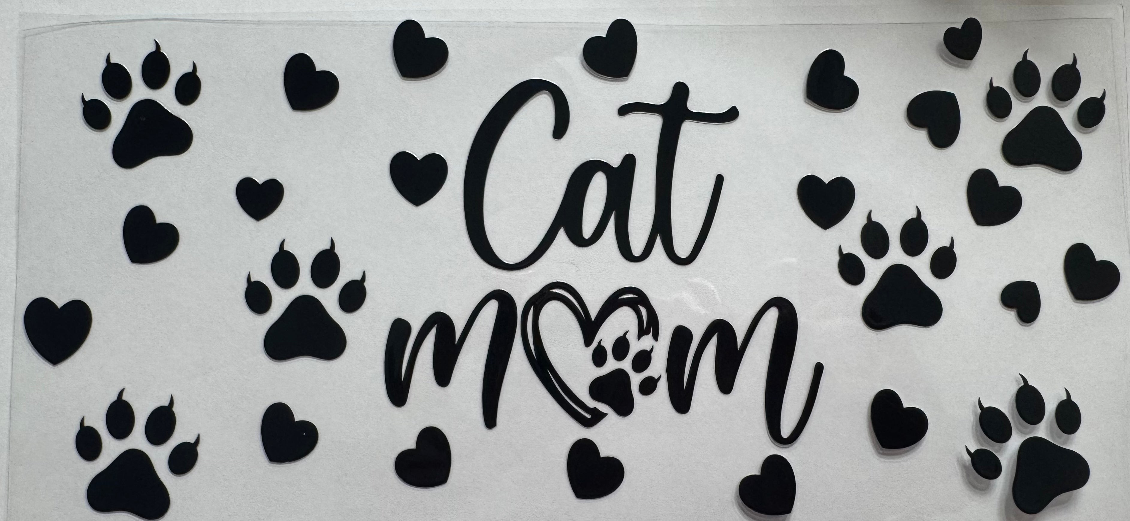 Cat mom 16oz Uv DTF Wrap