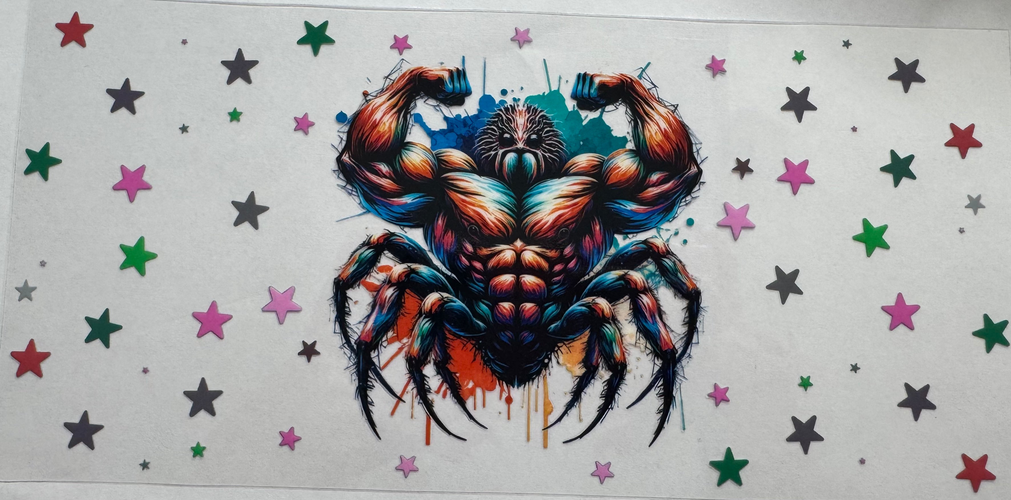 Spider bodybuilder 16oz Uv DTF Wrap