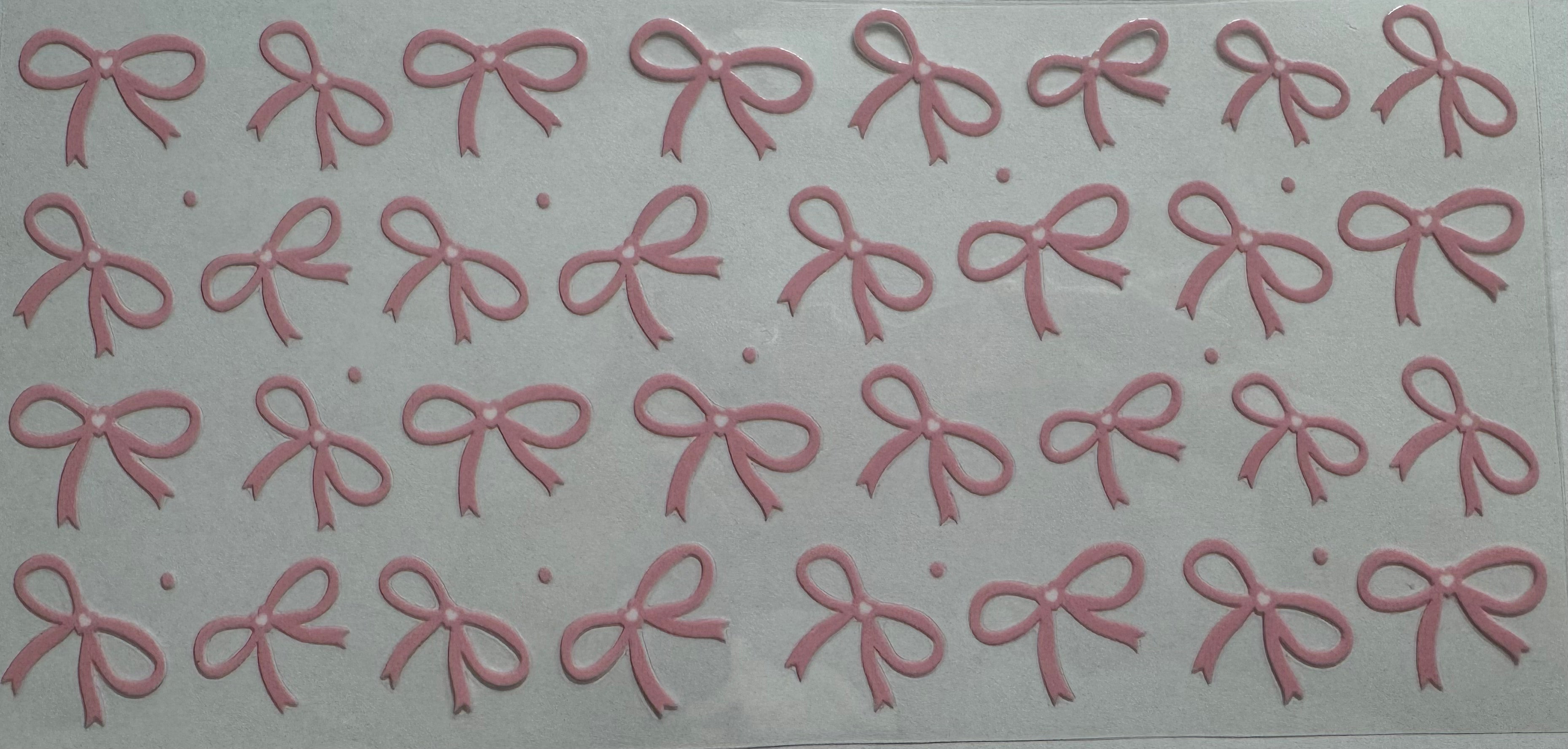 Tiny bows 16oz Uv DTF Wrap