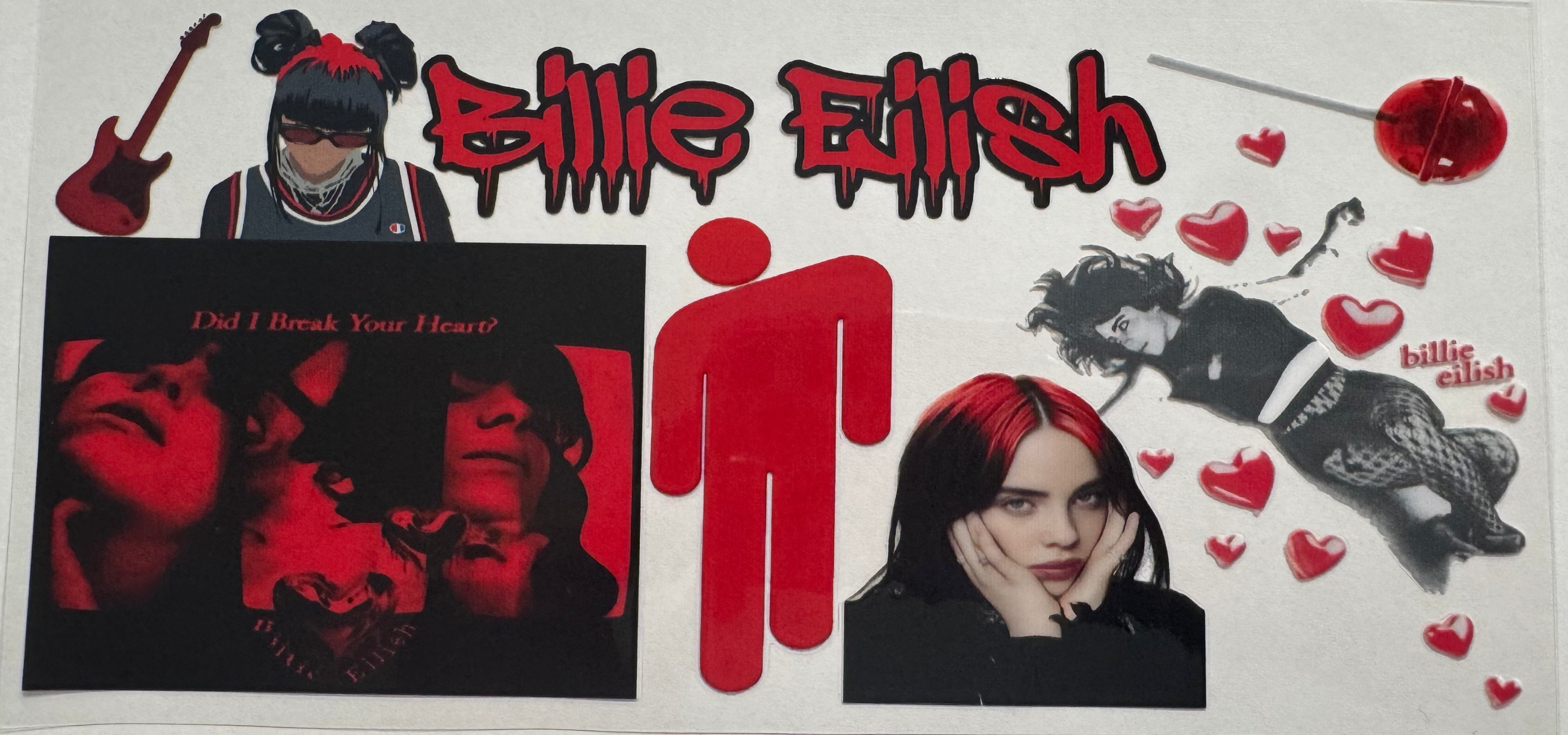 Billie Eilish 16oz Uv DTF Wrap #2