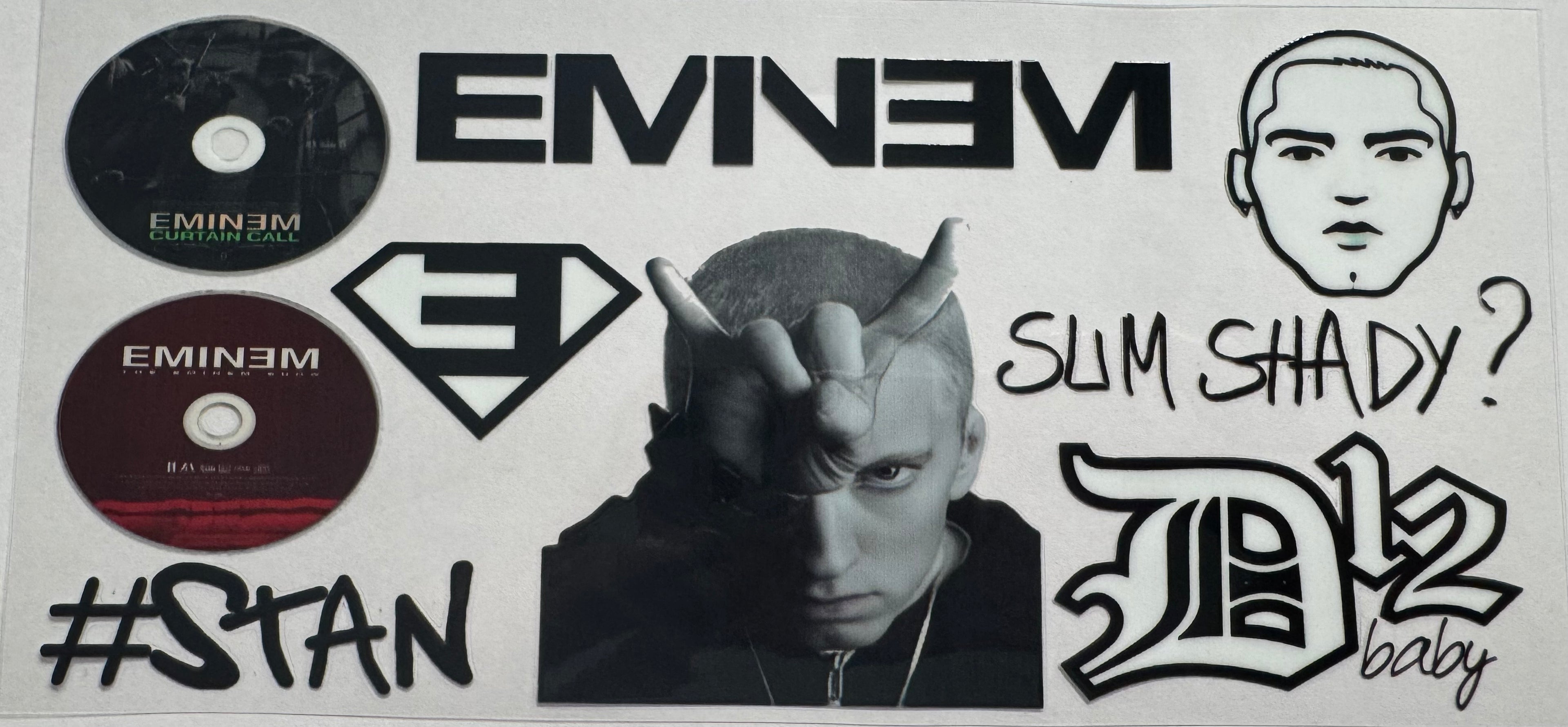 Eminem 16oz Uv DTF Wrap
