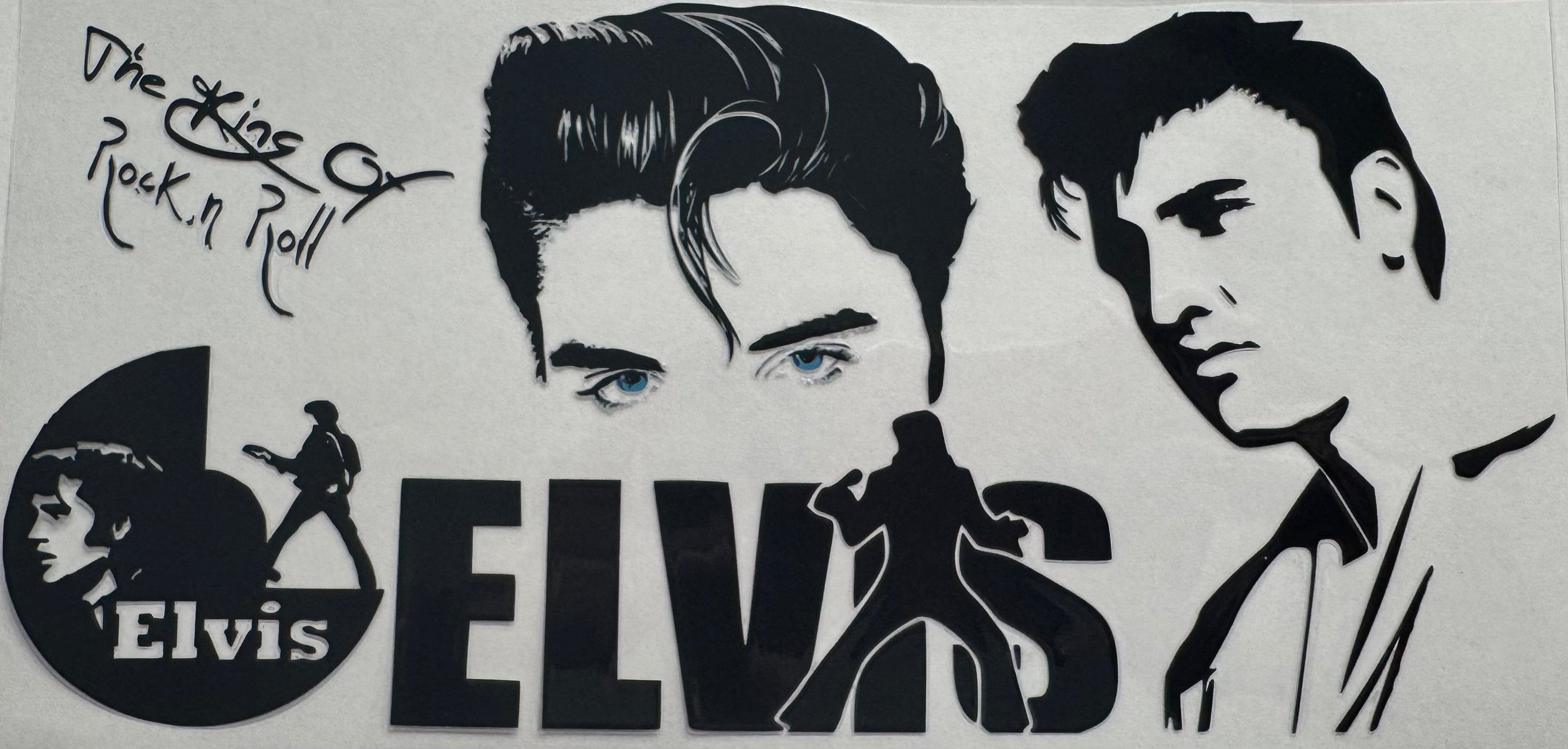 Elvis Presley 16oz Uv DTF Wrap