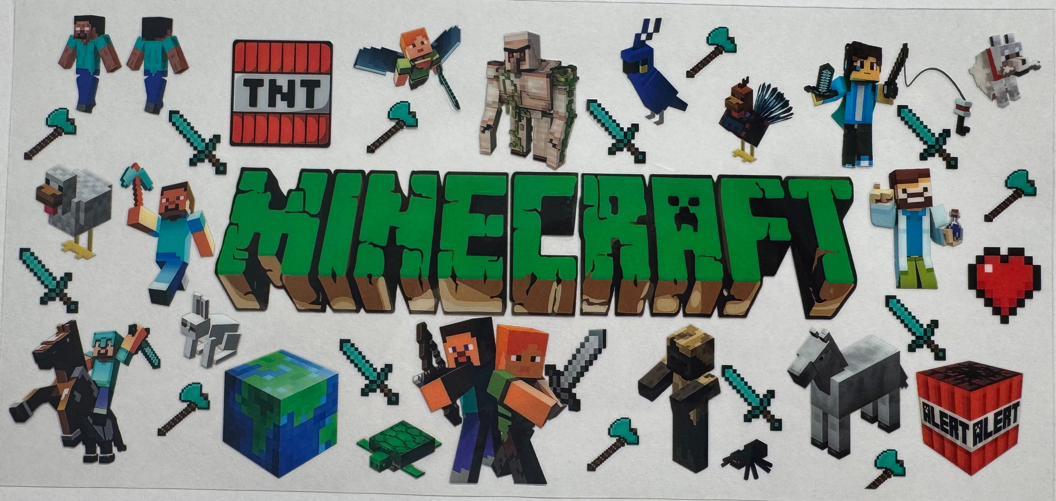 Minecraft 16oz Uv DTF Wrap #2