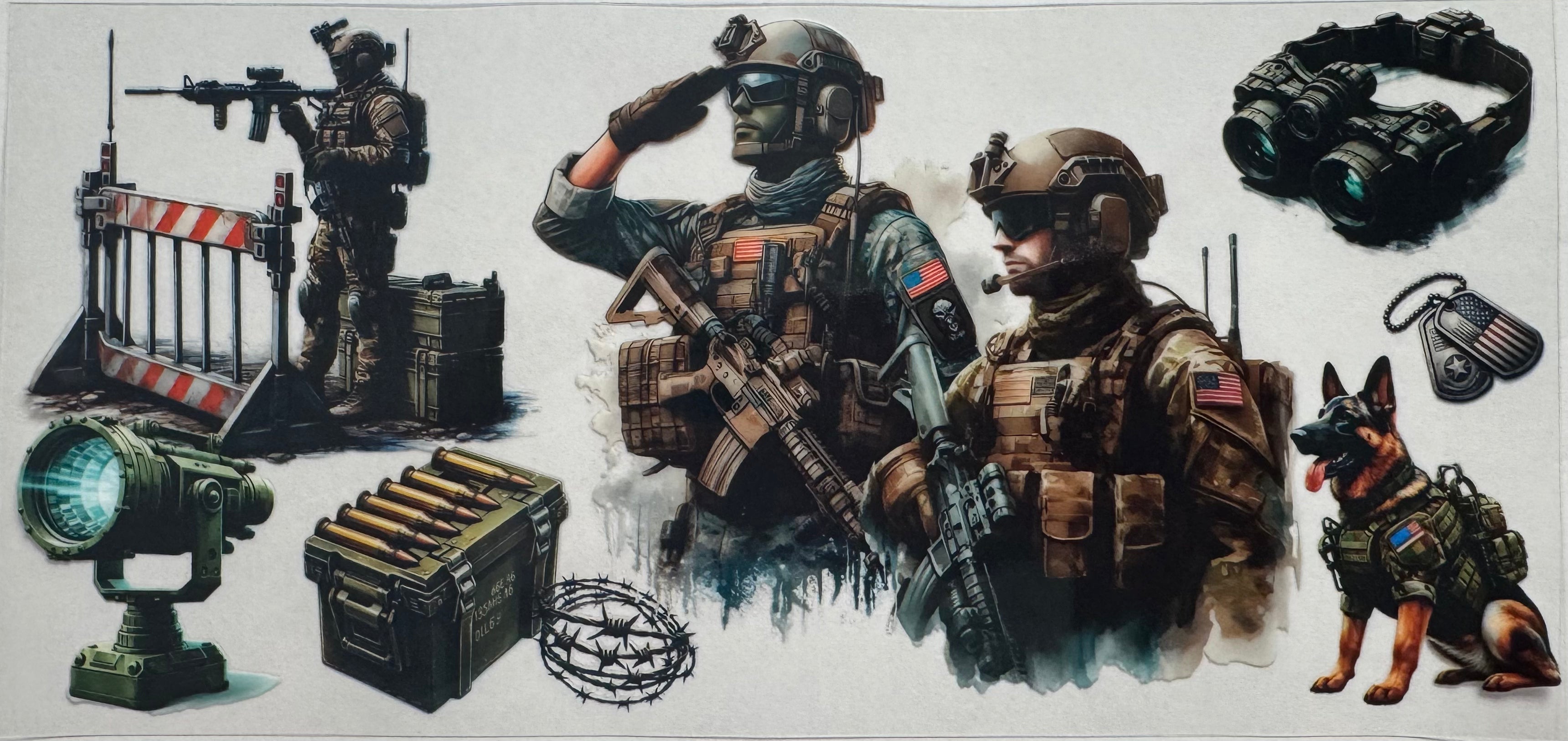 Call of Duty 16oz Uv DTF Wrap