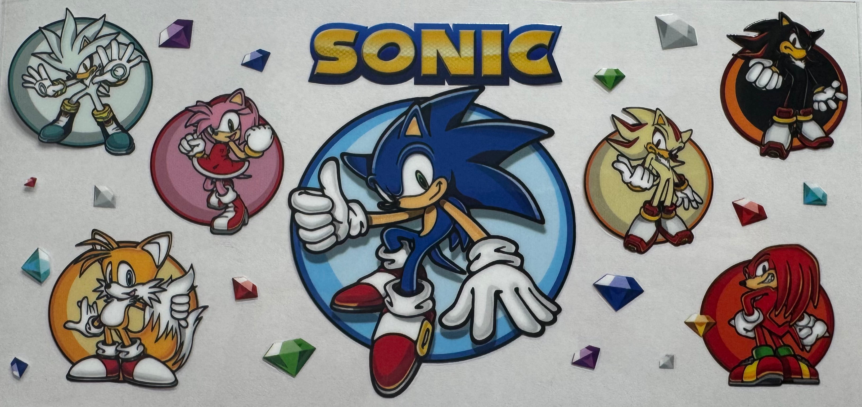 Sonic the hedge hog 16oz Uv DTF Wrap #2