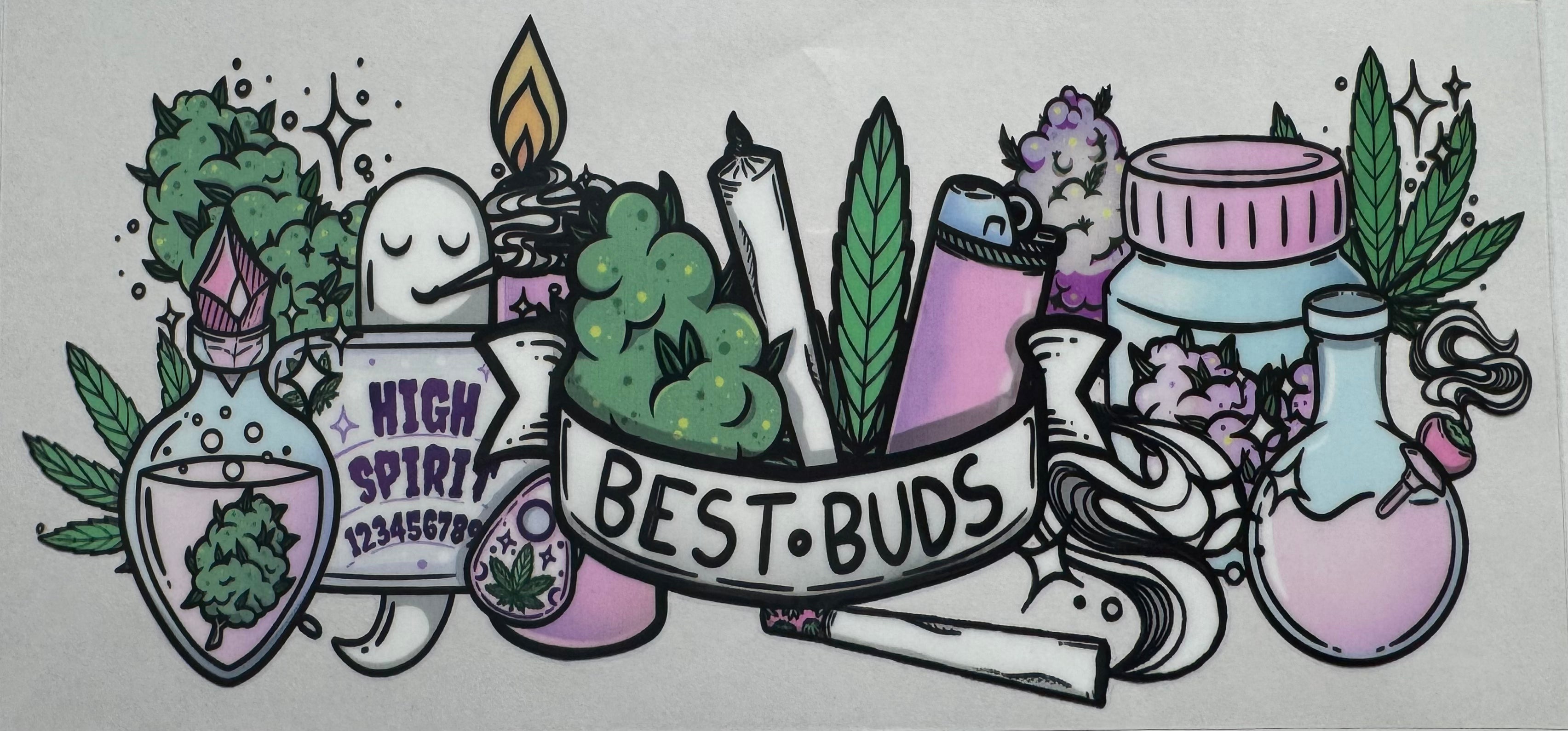 Best Buds 16oz Uv DTF Wrap #2