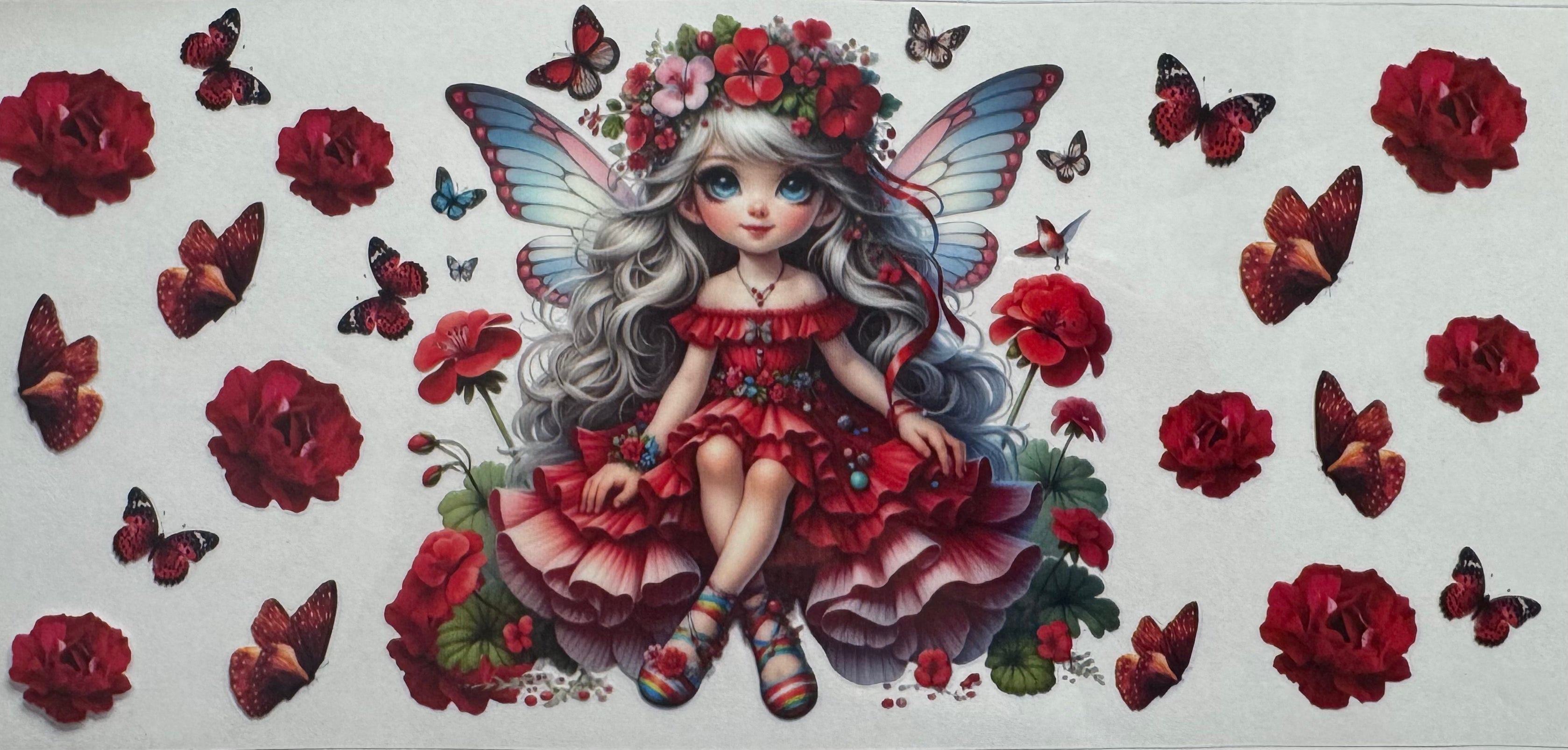 Red fairy 16oz Uv DTF Wrap
