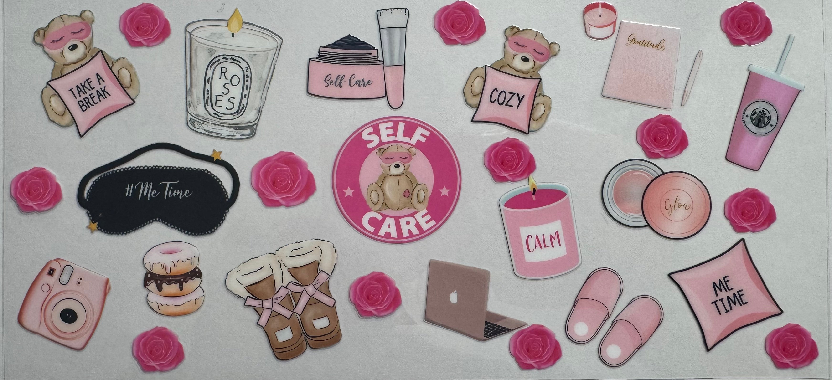 Self care 16oz Uv DTF Wrap