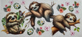 Sloth in the tree 16oz Uv DTF Wrap