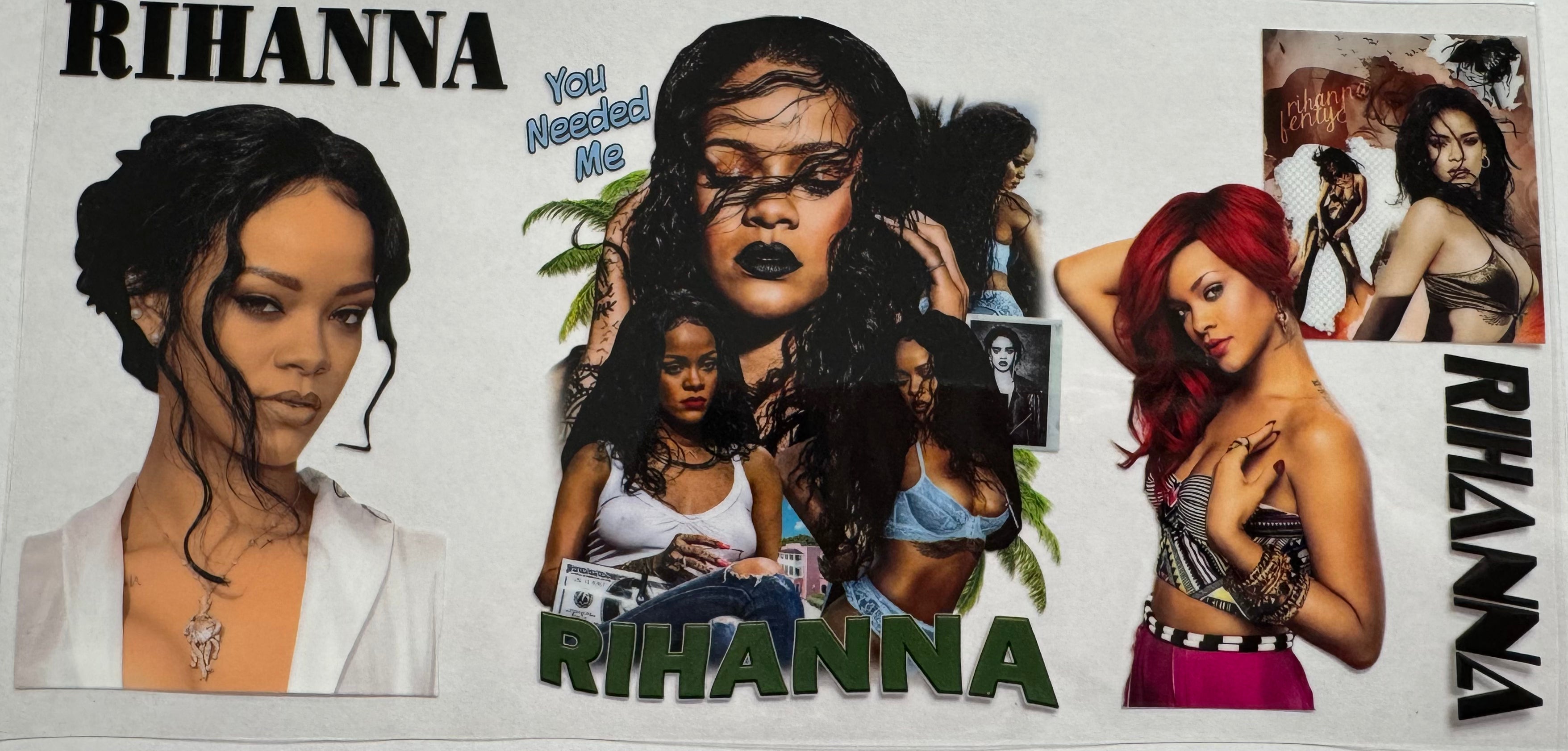 Rihanna 16oz Uv DTF Wrap