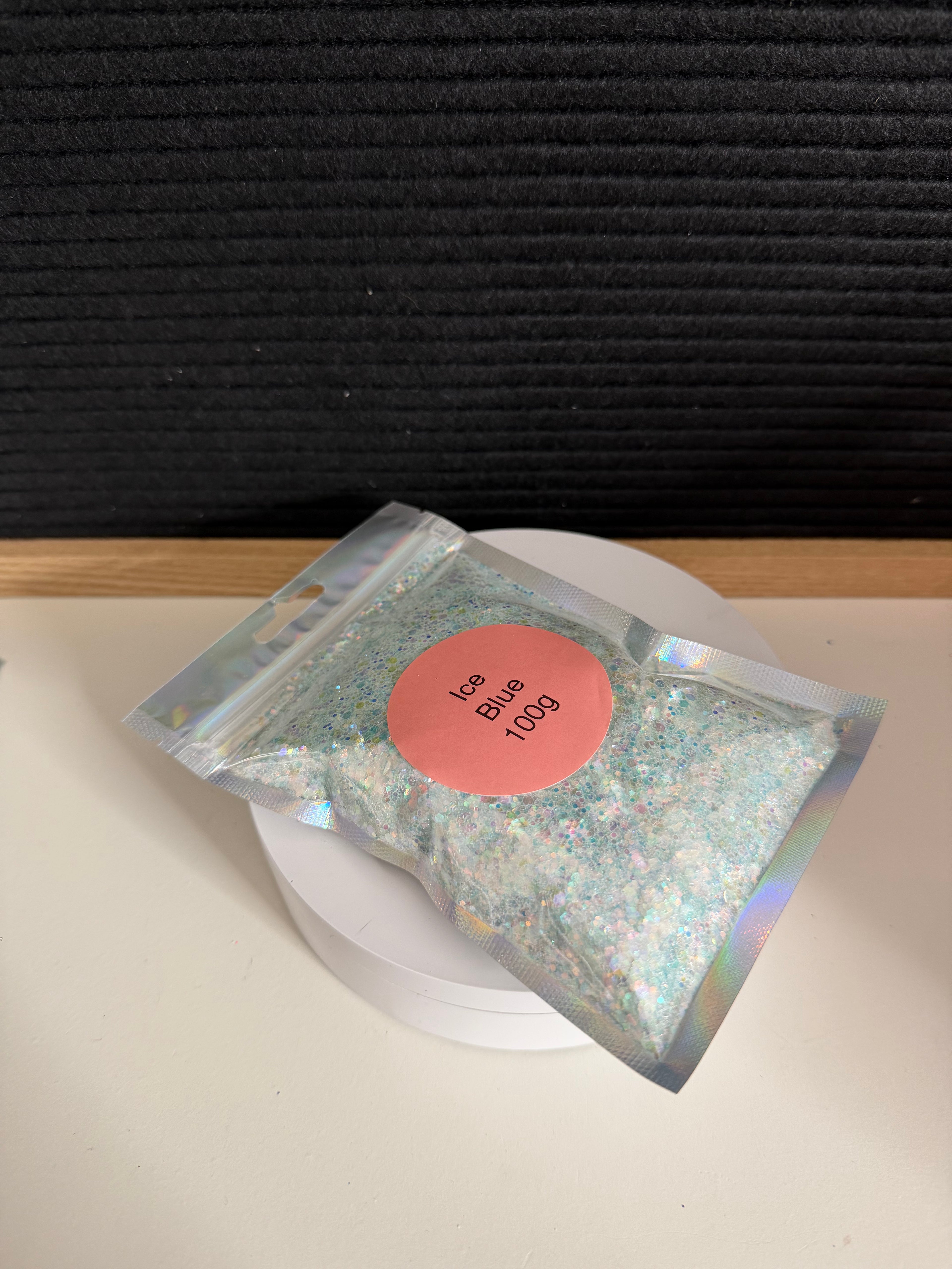 Ice Blue chunky glitter 100 grams
