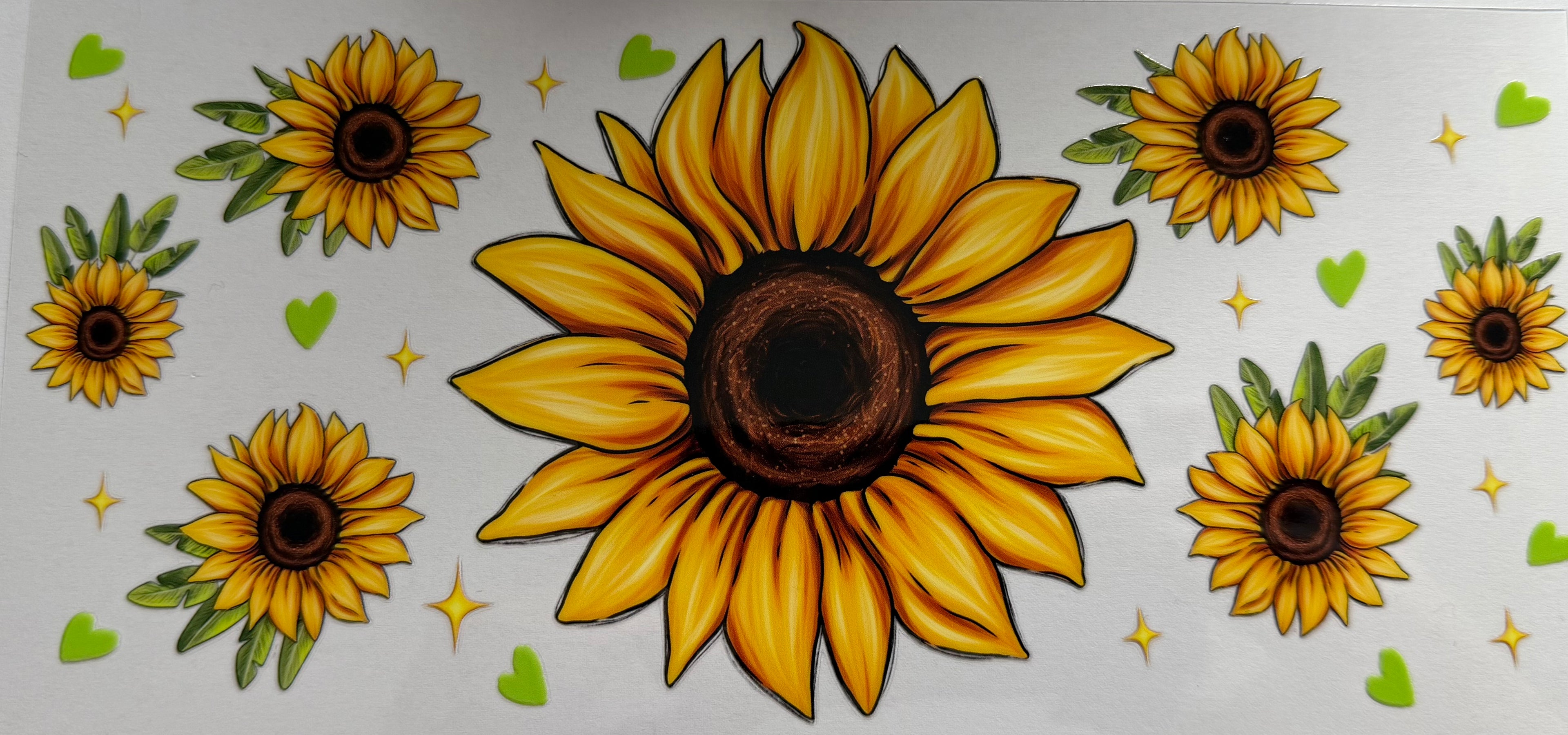 Sunflower 16oz Uv DTF Wrap