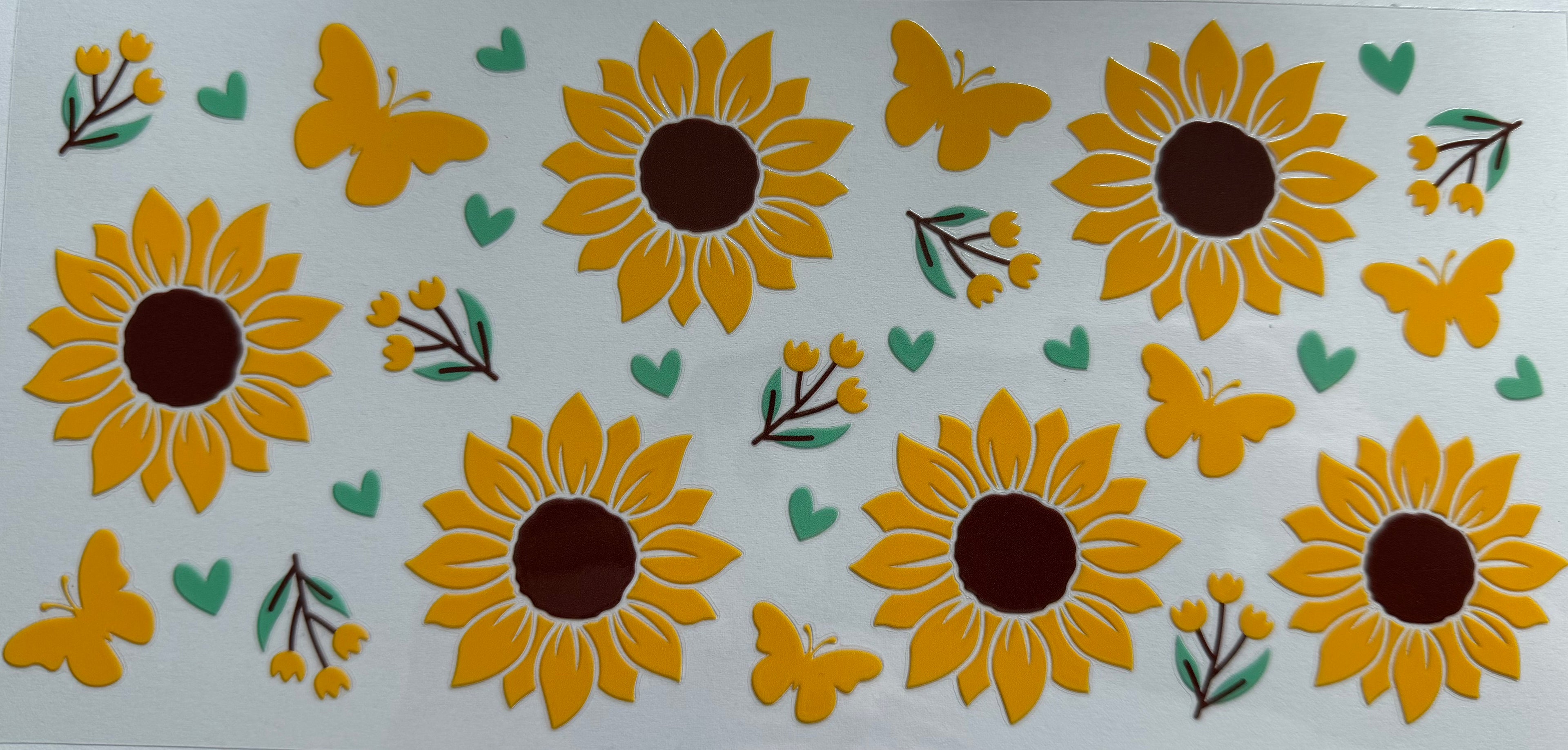 Sunflower 16oz Uv DTF Wrap #3