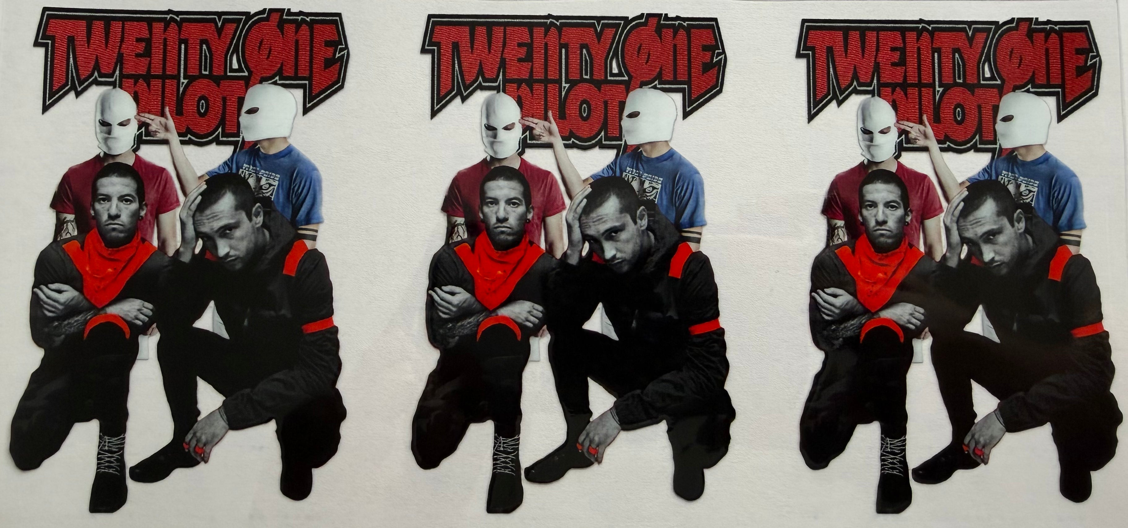Twenty One pilot 16oz Uv DTF Wrap