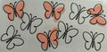 Peach Butterflies 16oz Uv DTF Wrap