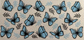 Blue Butterflies 16oz Uv DTF Wrap #2
