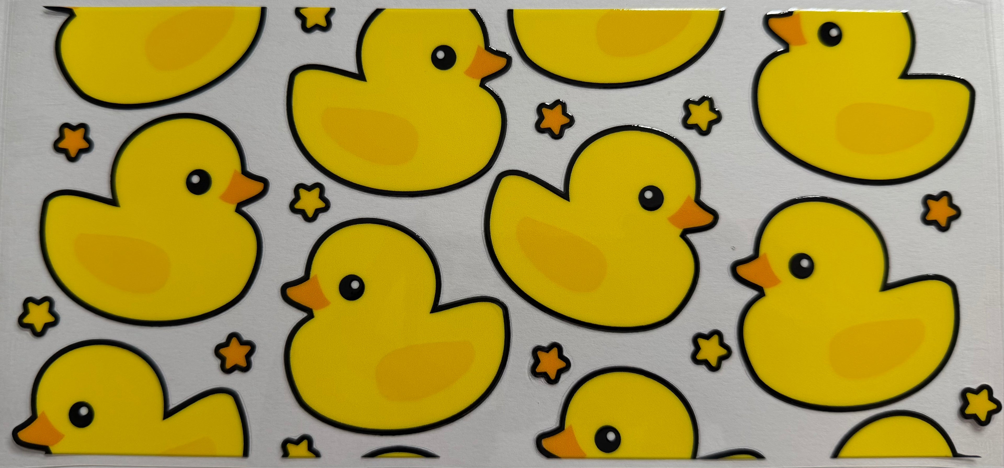 Yellow Ducks 16oz Uv DTF Wrap